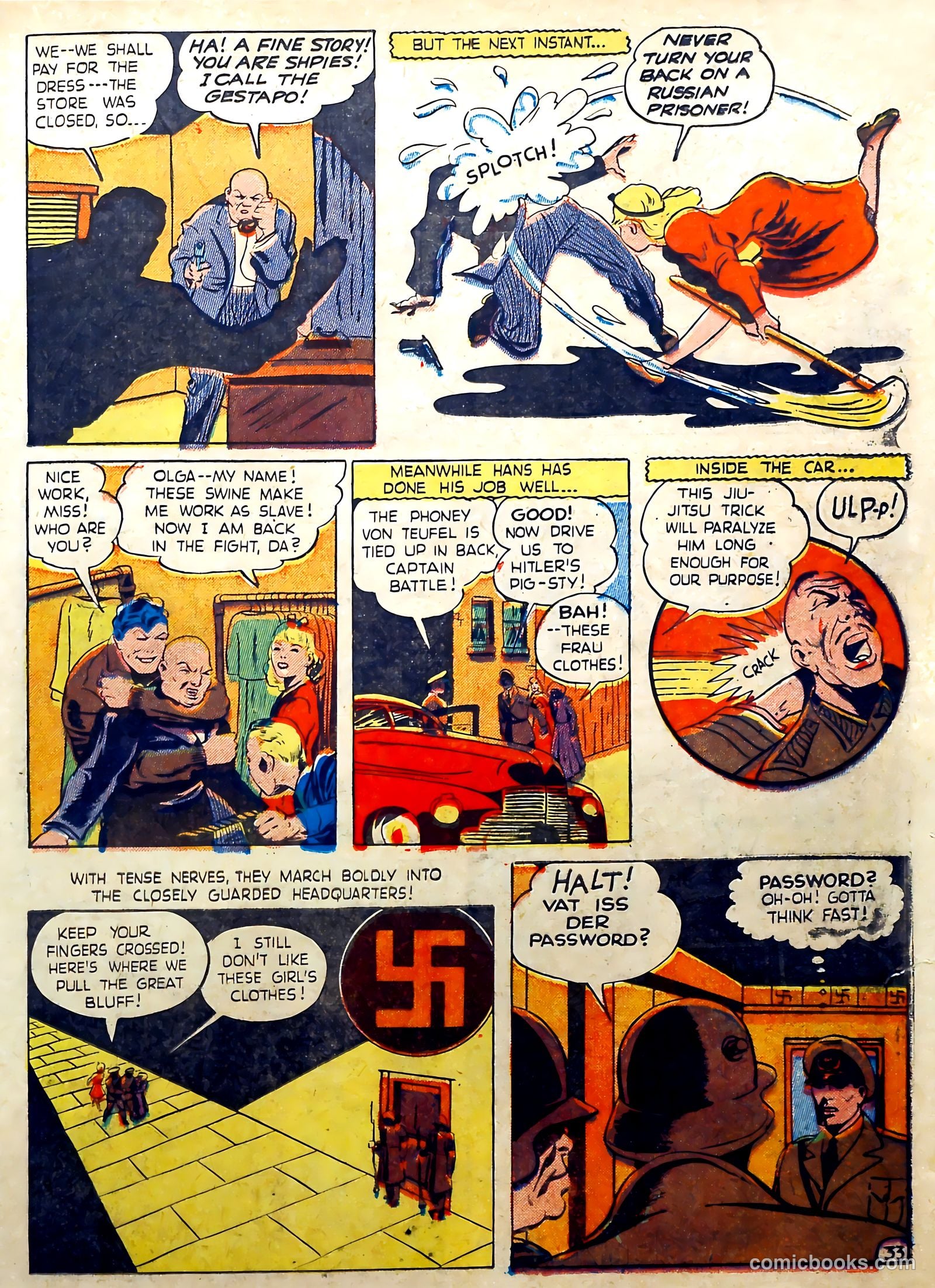 Captain Battle Jr. #1 (1943) — page 35 of 61