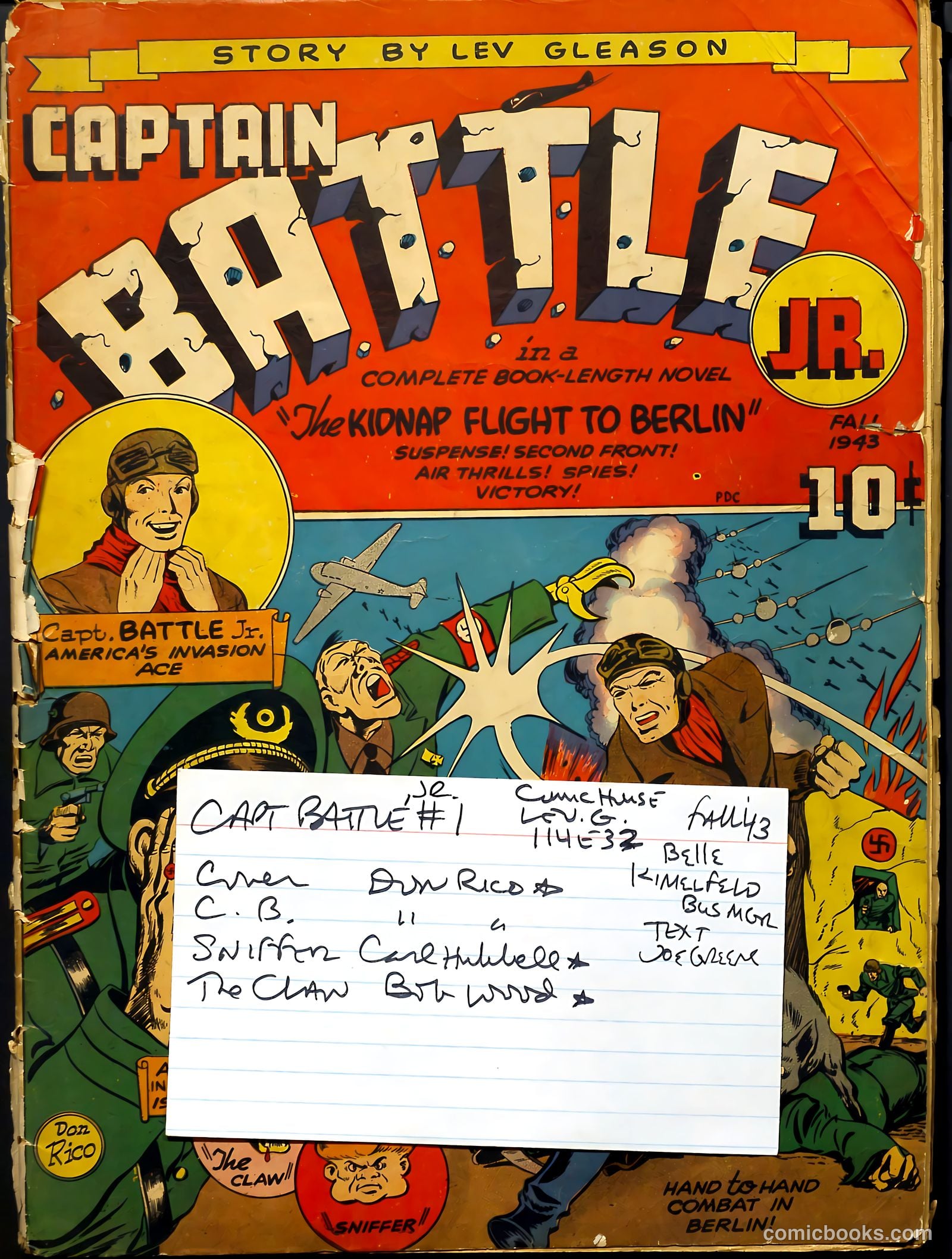 Captain Battle Jr. #1 (1943) — page 61 of 61