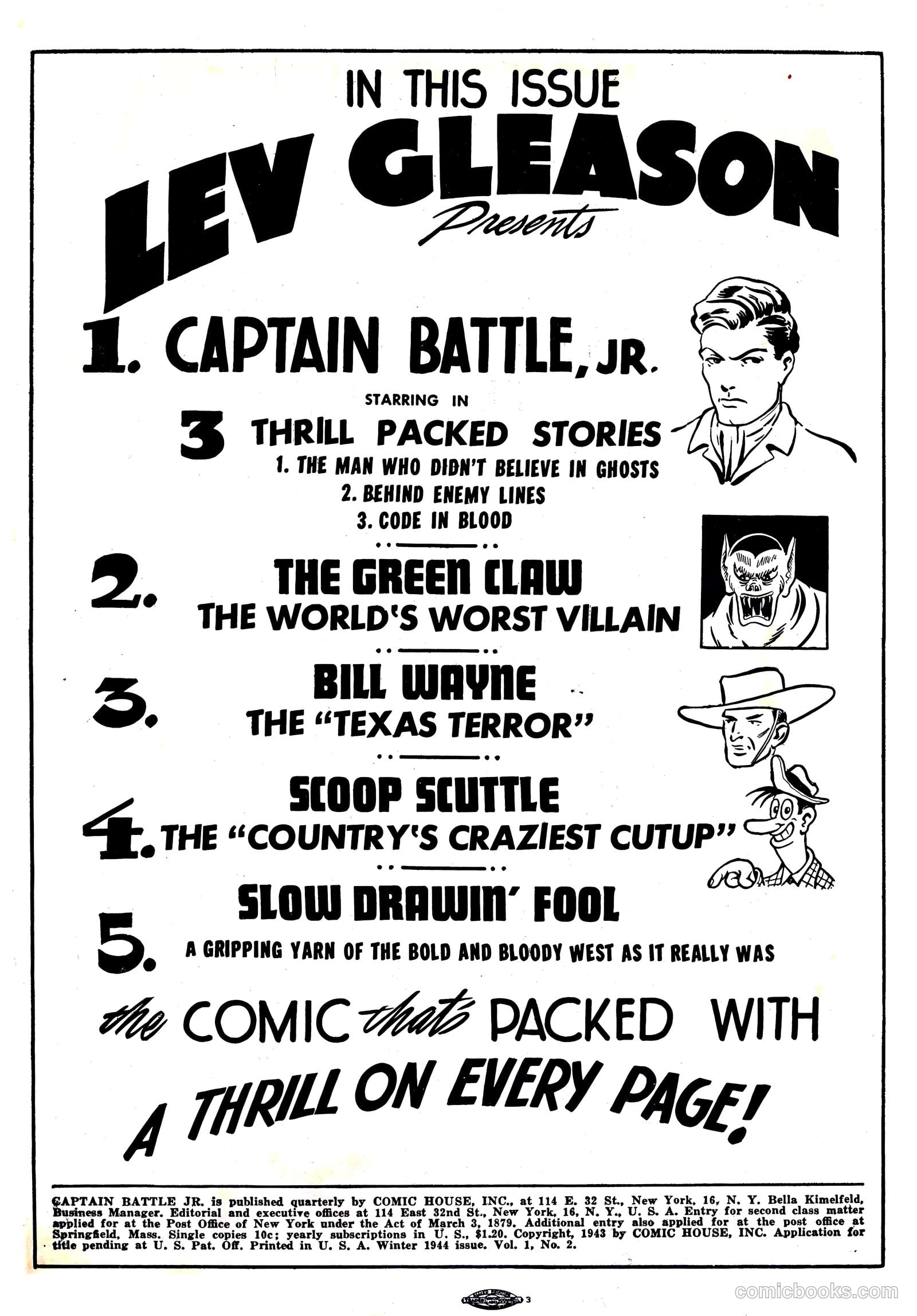 Captain Battle Jr. #2 (1944) — page 2 of 61