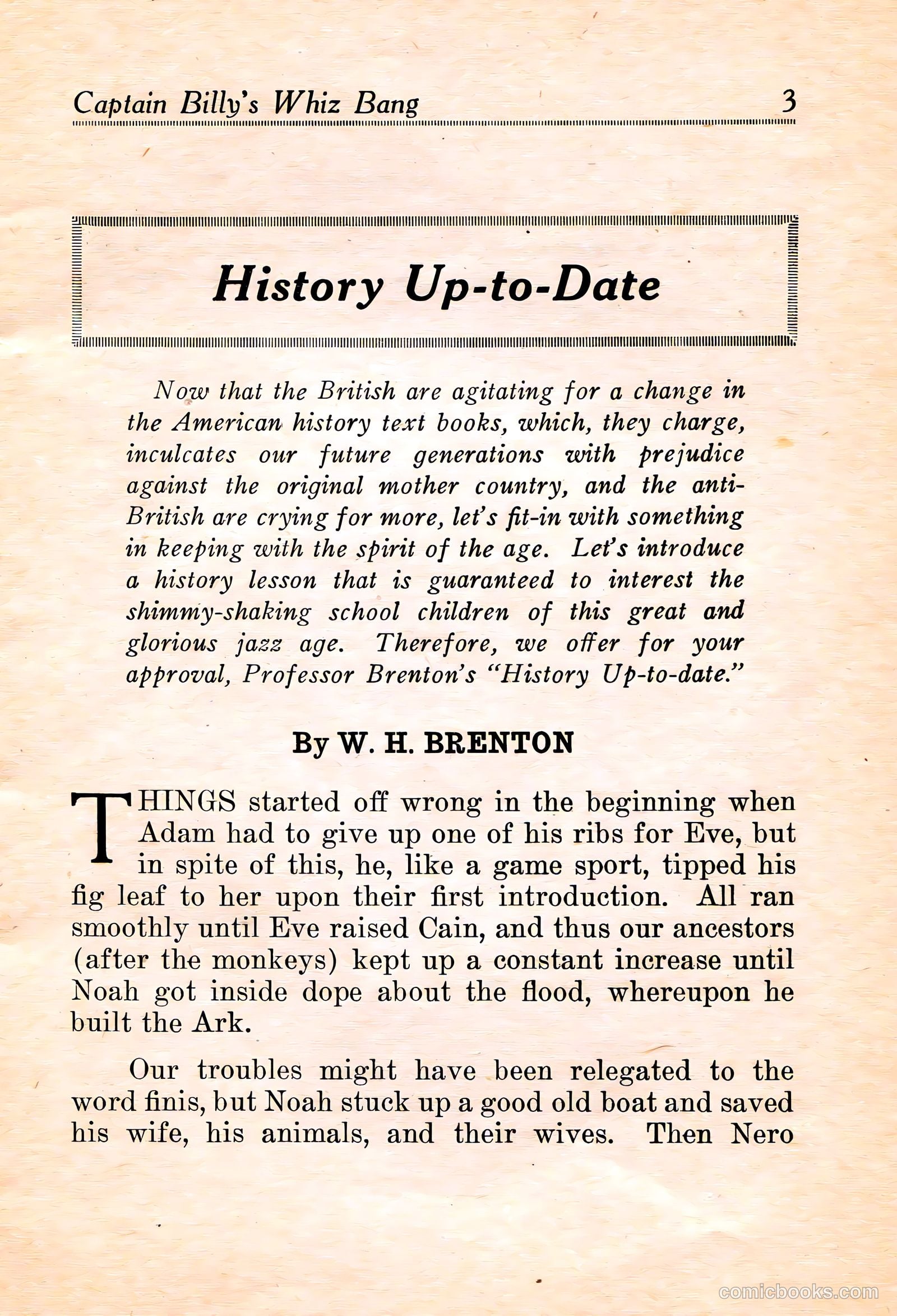 Captain Billy's Whiz Bang #16 — page 5 of 68