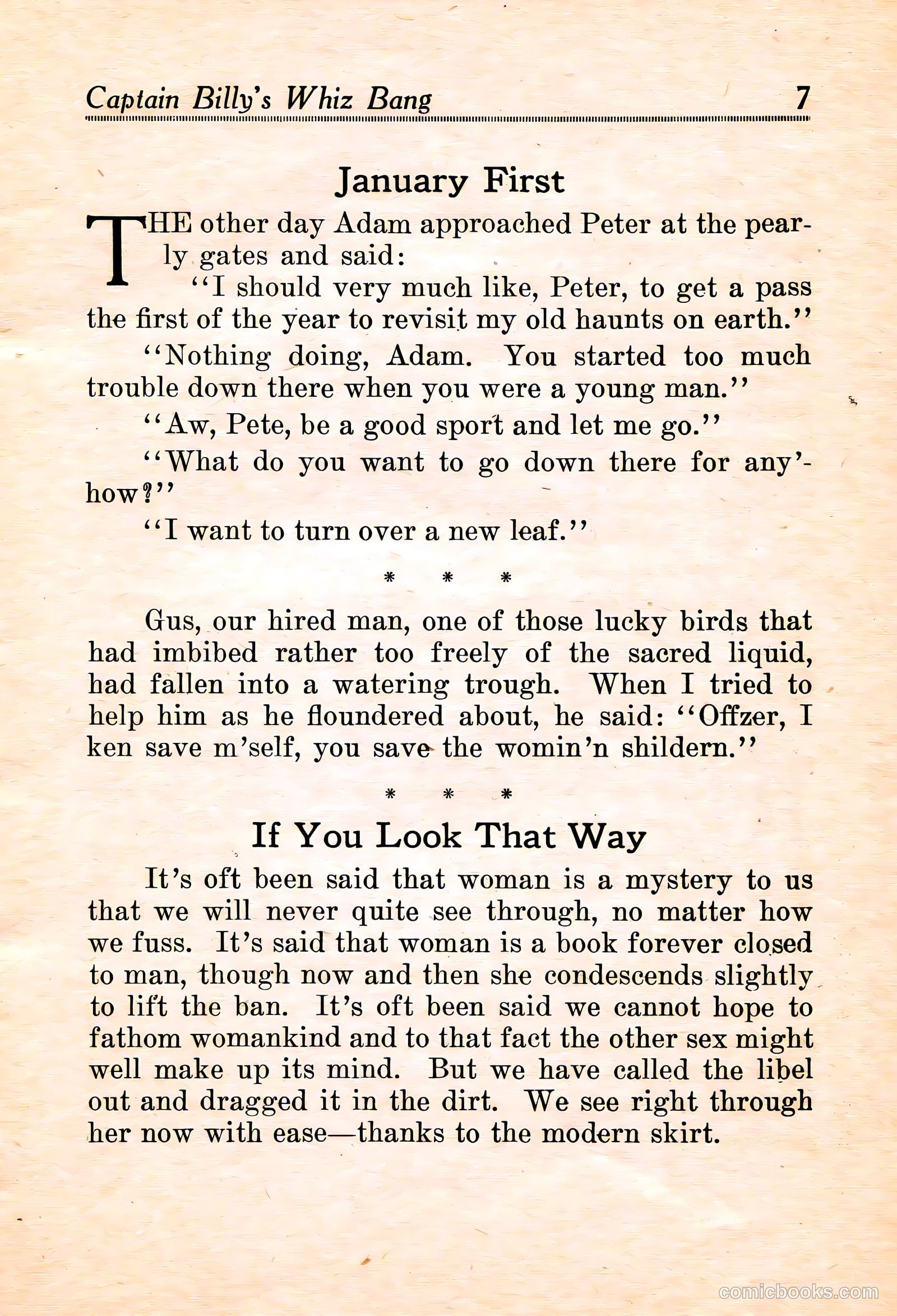 Captain Billy's Whiz Bang #16 — page 9 of 68
