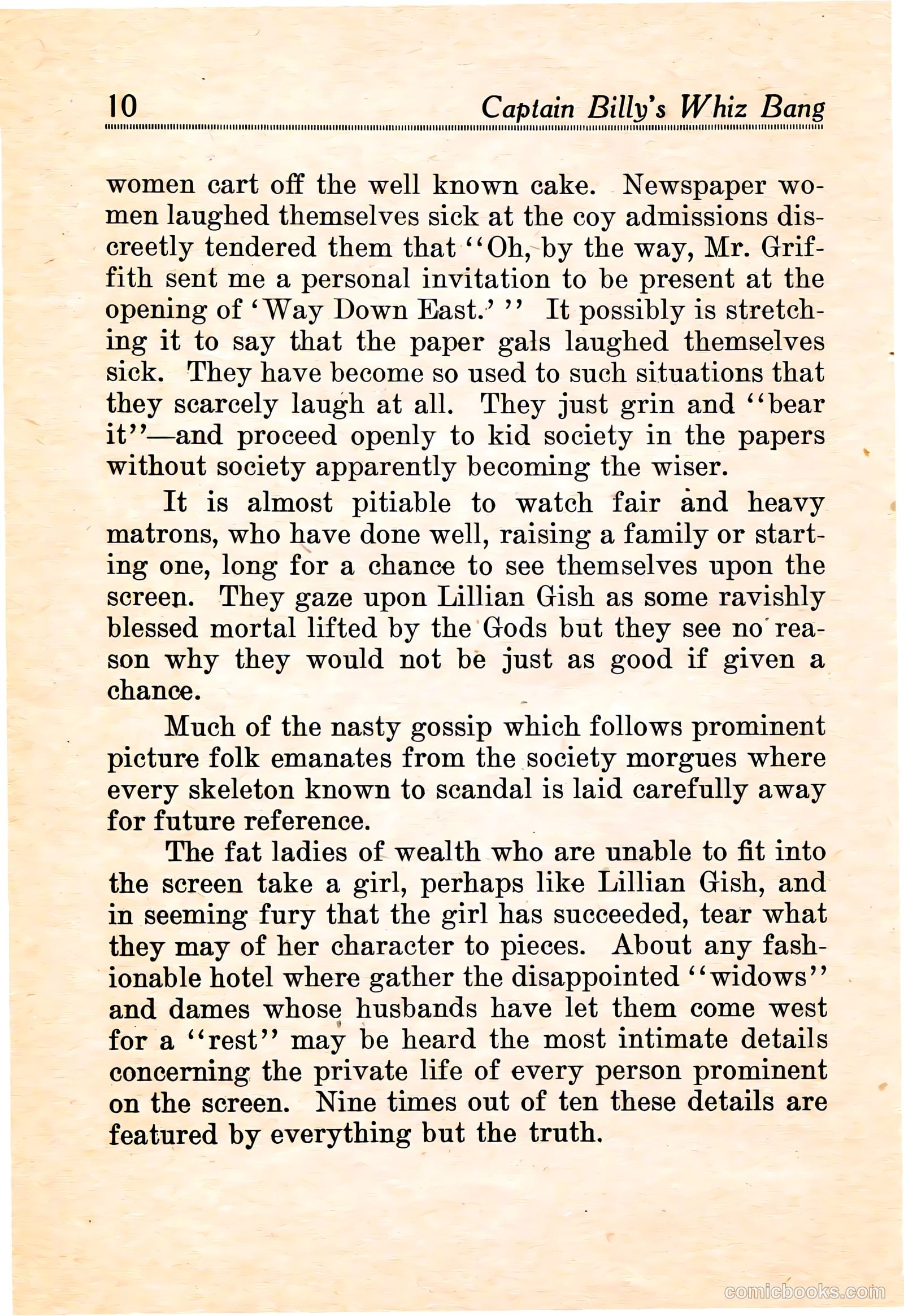 Captain Billy's Whiz Bang #16 — page 12 of 68