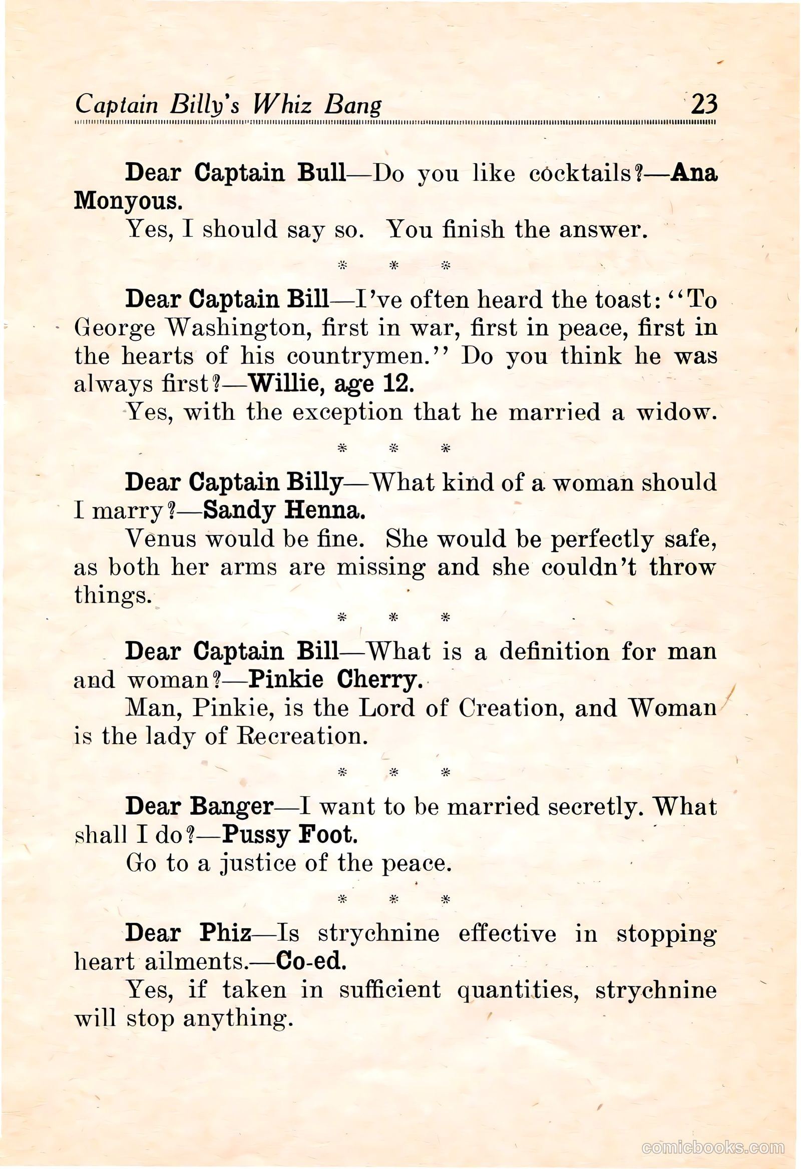 Captain Billy's Whiz Bang #16 — page 25 of 68