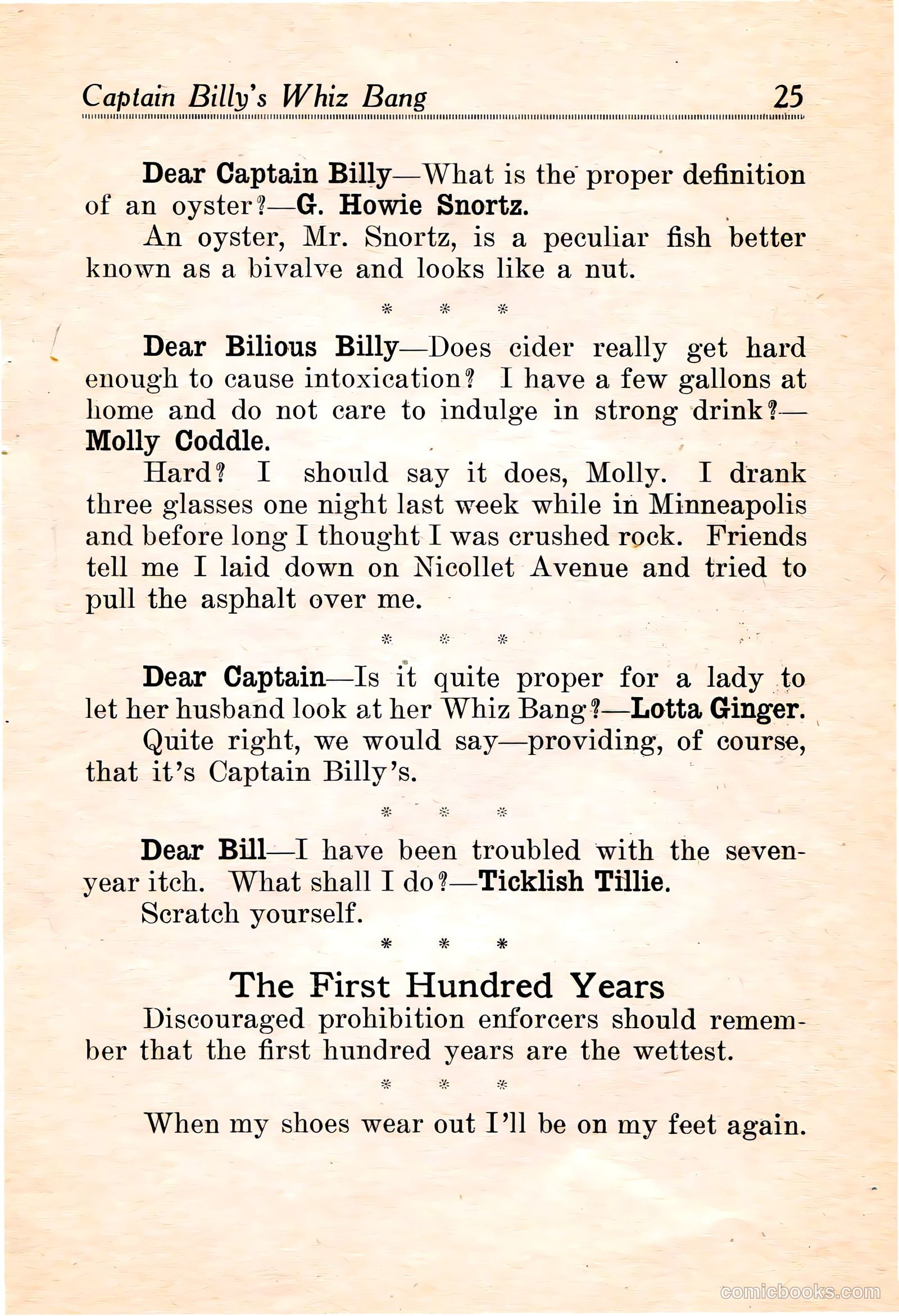 Captain Billy's Whiz Bang #16 — page 27 of 68