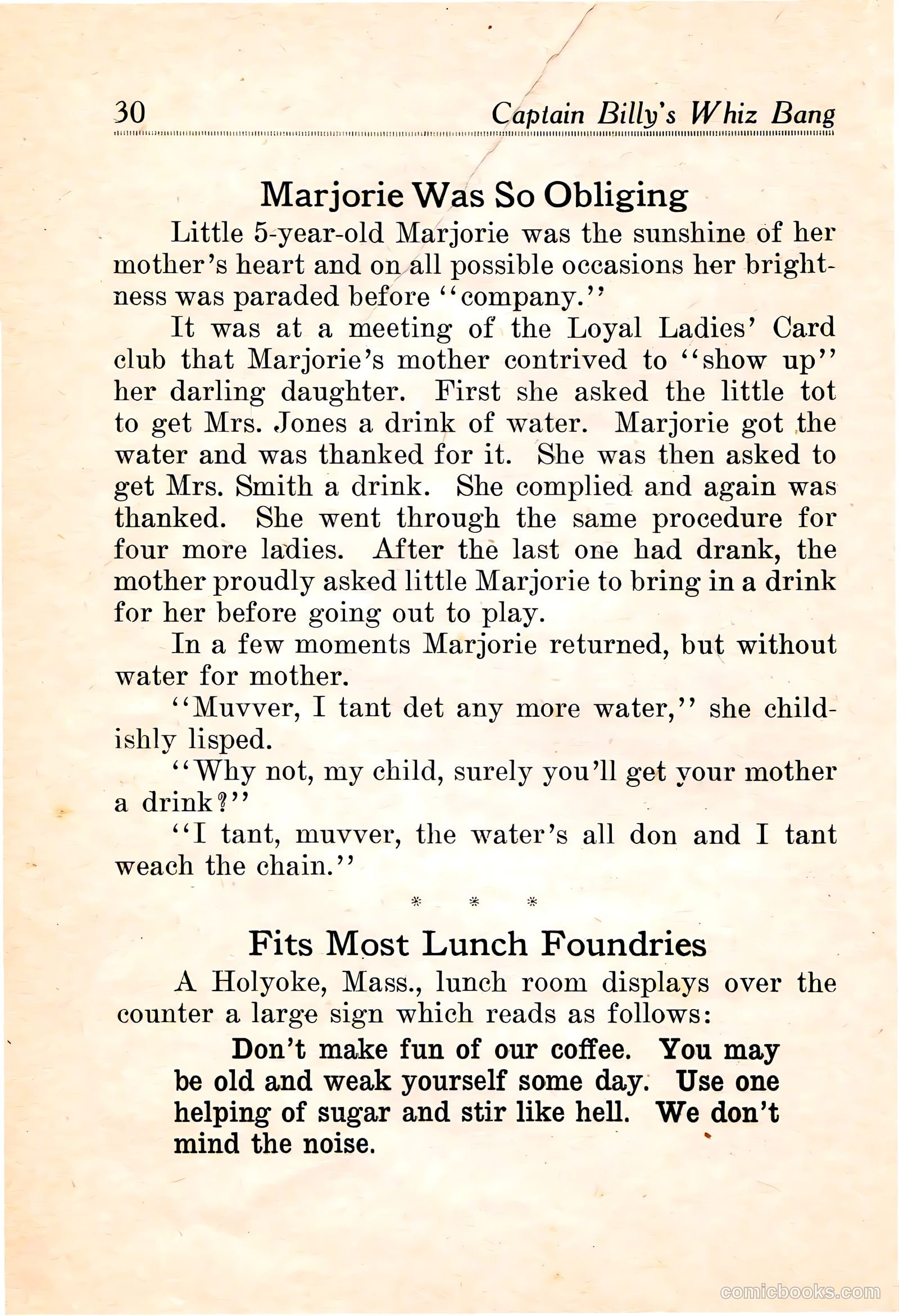 Captain Billy's Whiz Bang #16 — page 32 of 68