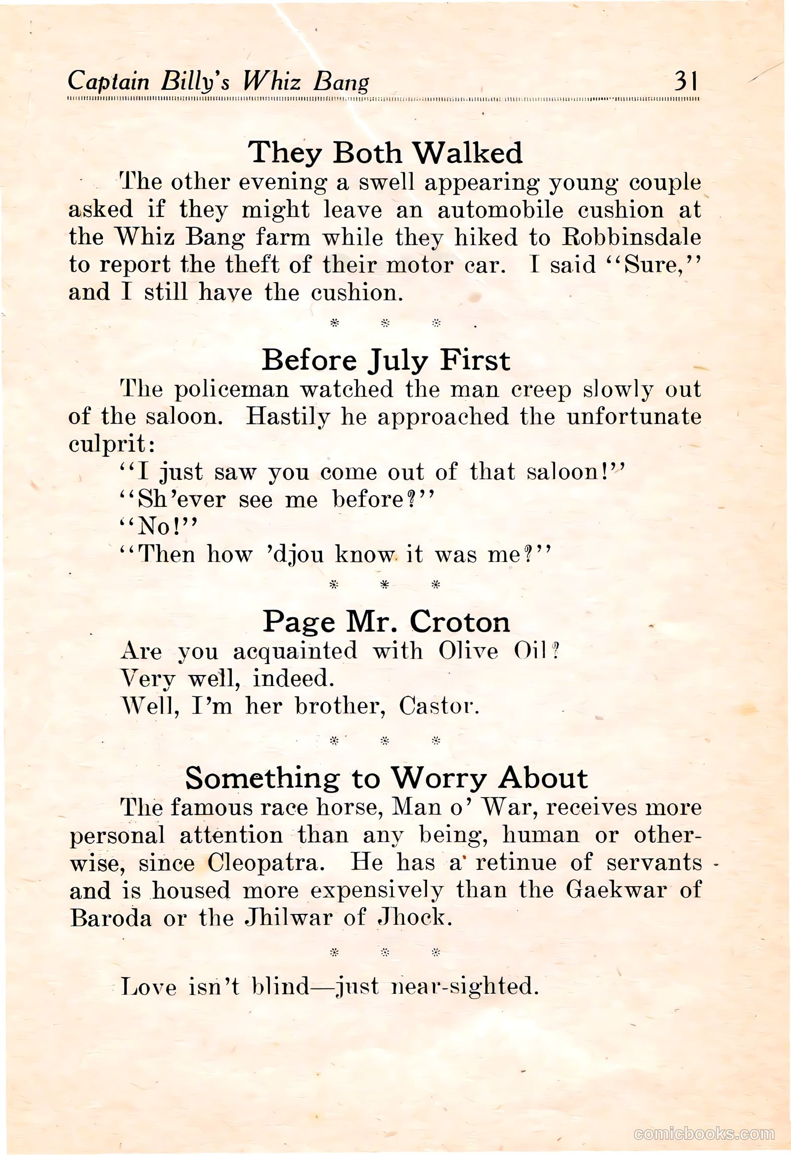 Captain Billy's Whiz Bang #16 — page 33 of 68