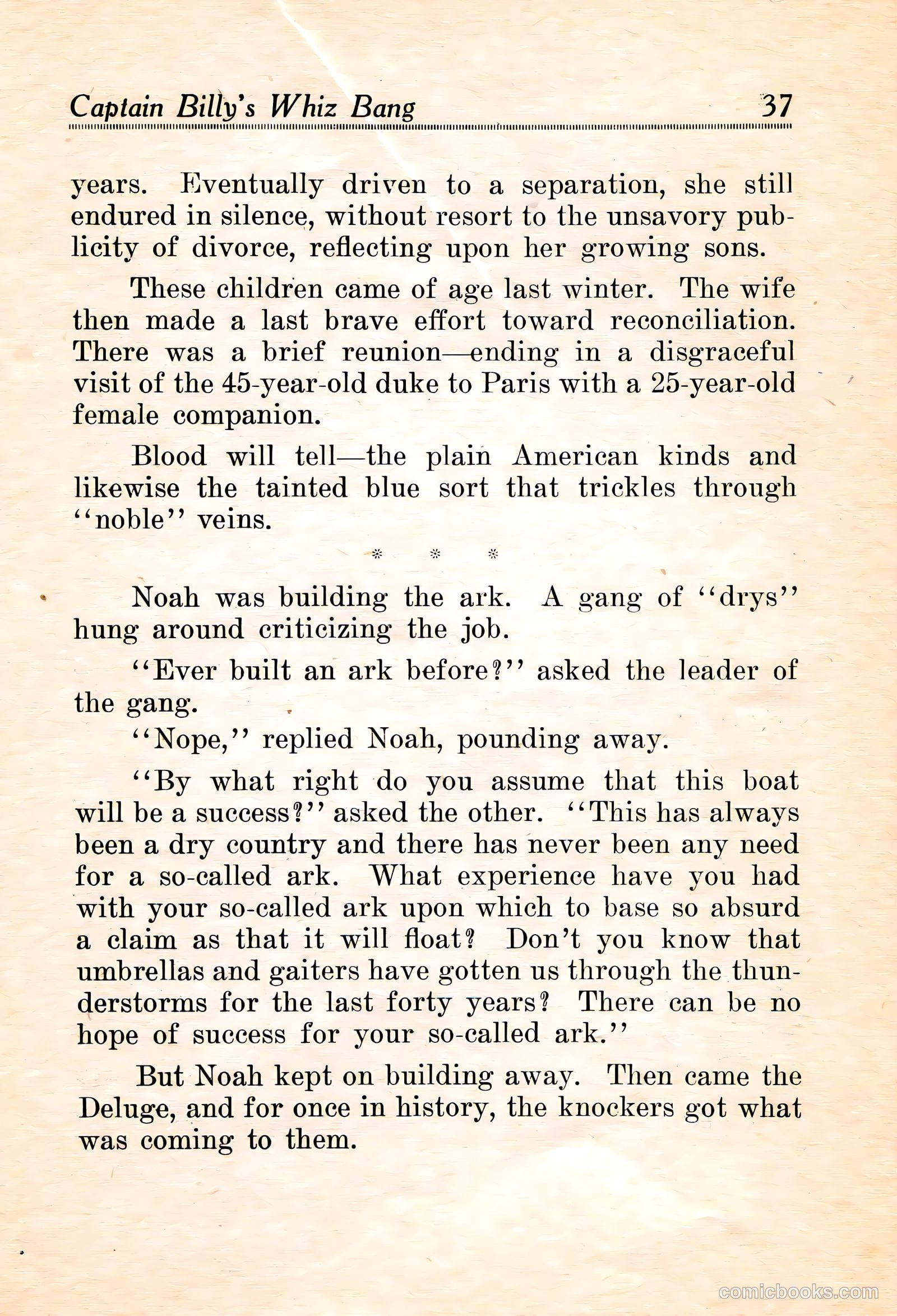 Captain Billy's Whiz Bang #16 — page 39 of 68