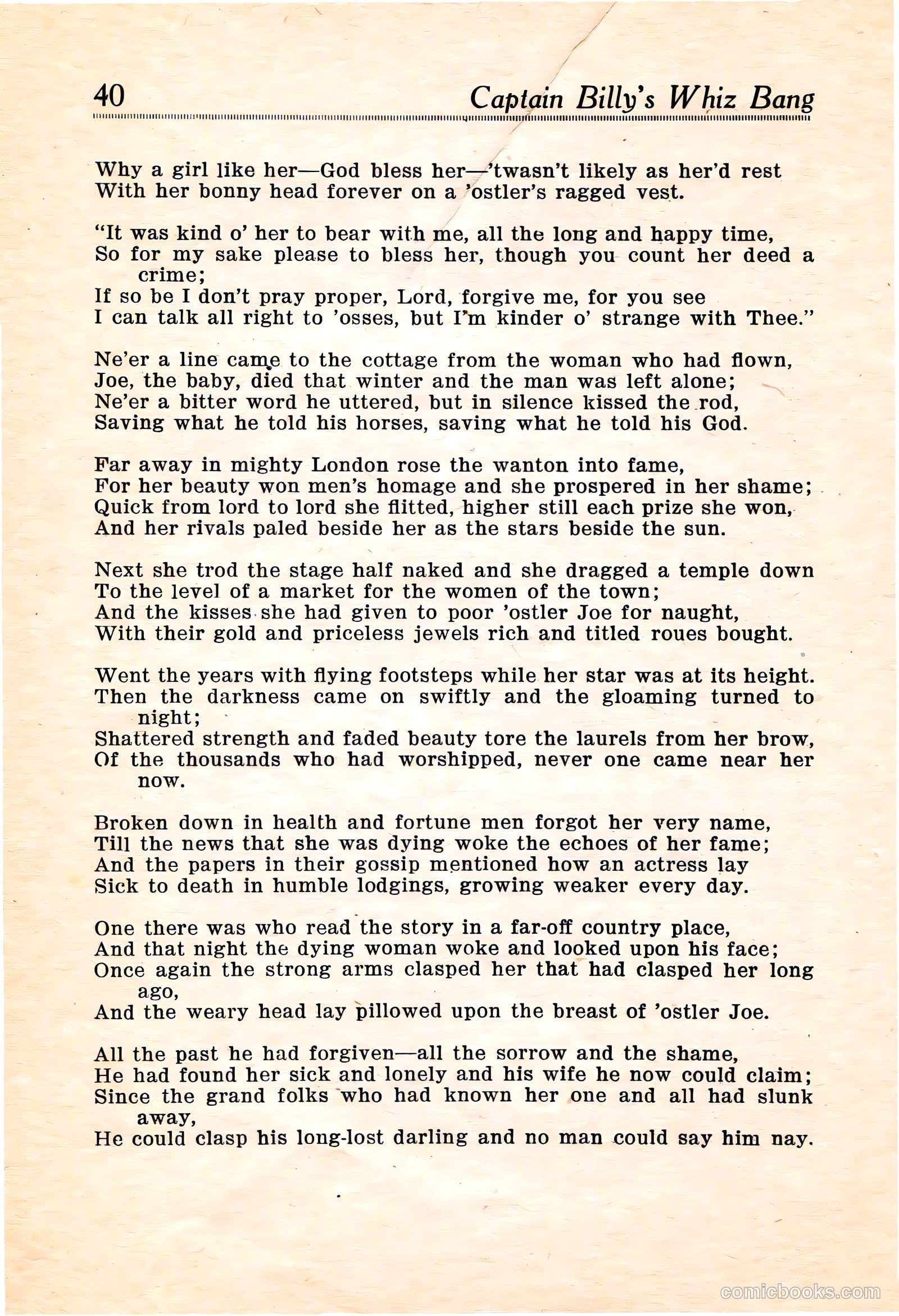 Captain Billy's Whiz Bang #16 — page 42 of 68