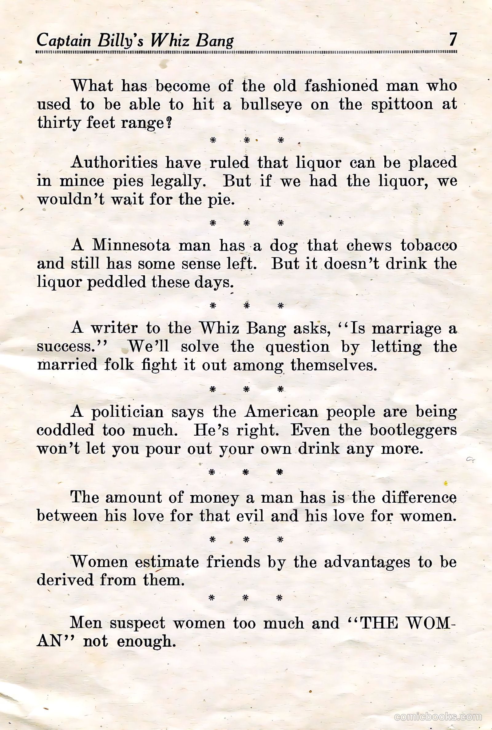 Captain Billy's Whiz Bang #18 — page 9 of 68