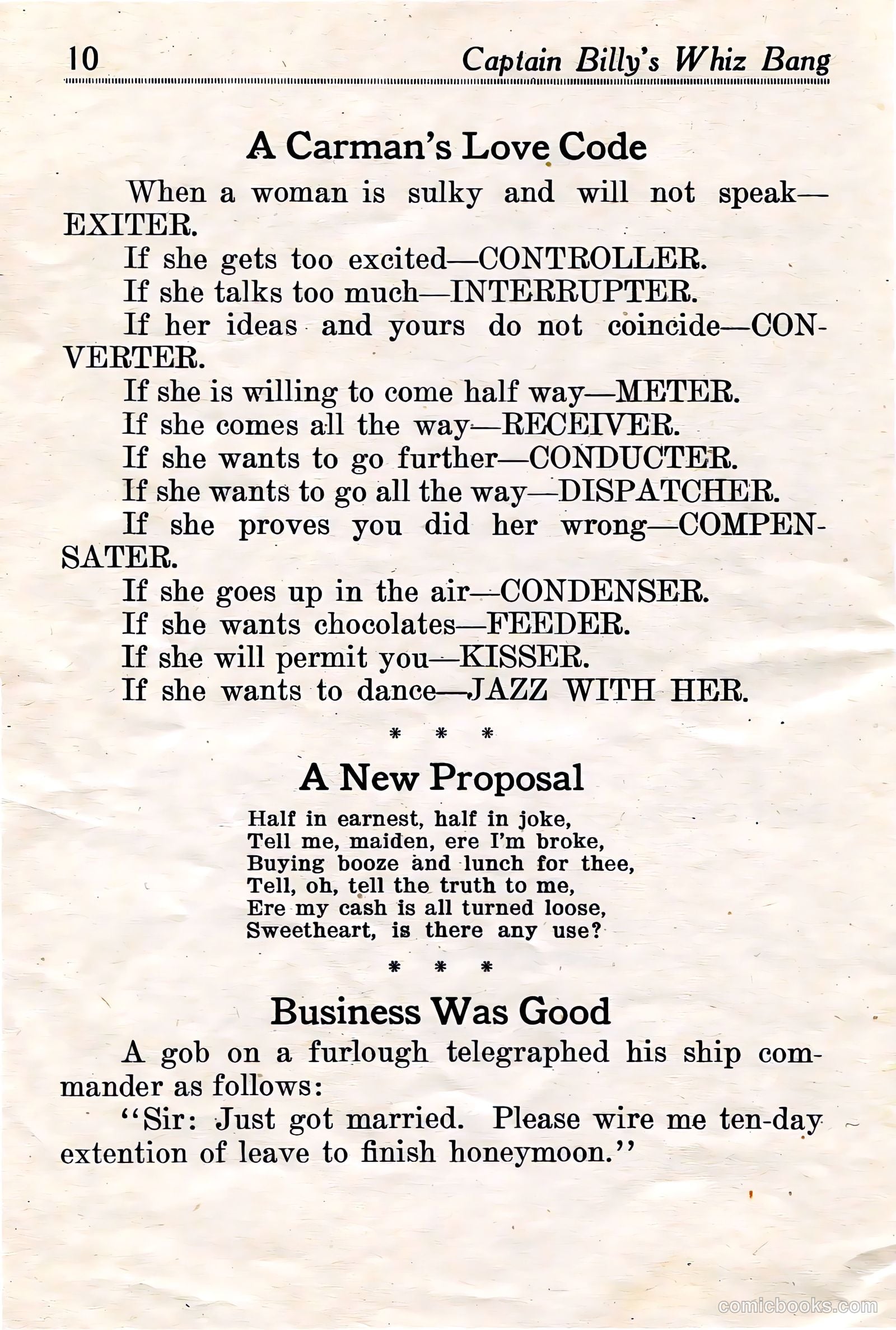 Captain Billy's Whiz Bang #18 — page 12 of 68