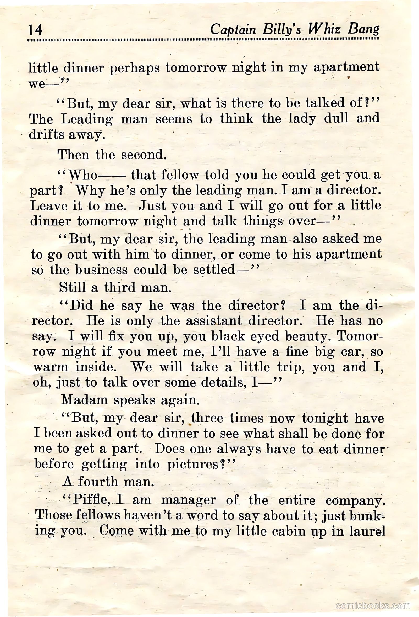 Captain Billy's Whiz Bang #18 — page 16 of 68