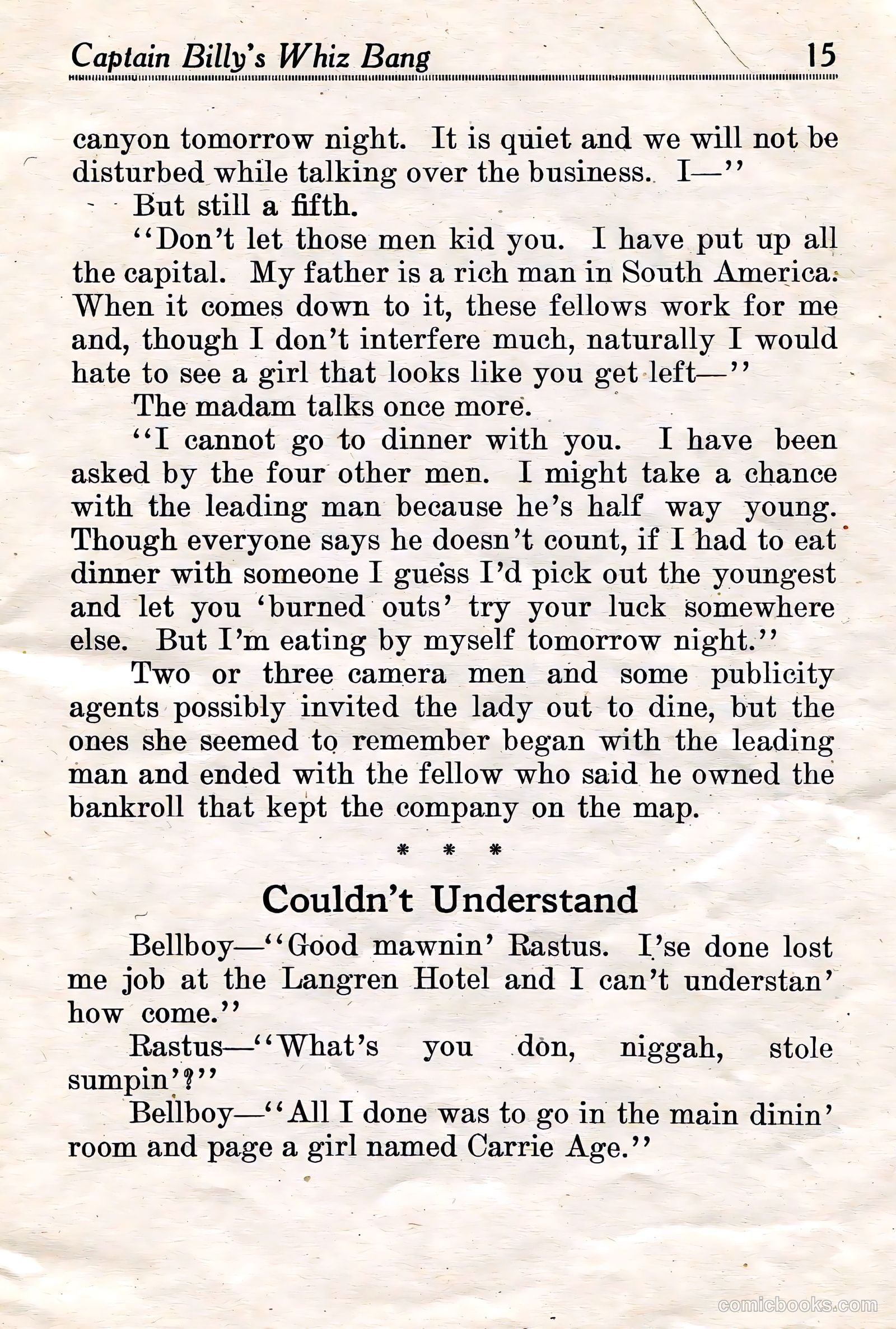Captain Billy's Whiz Bang #18 — page 17 of 68