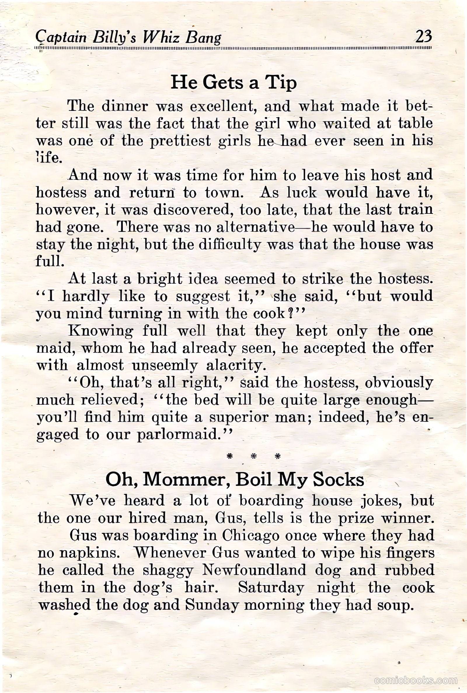 Captain Billy's Whiz Bang #18 — page 25 of 68