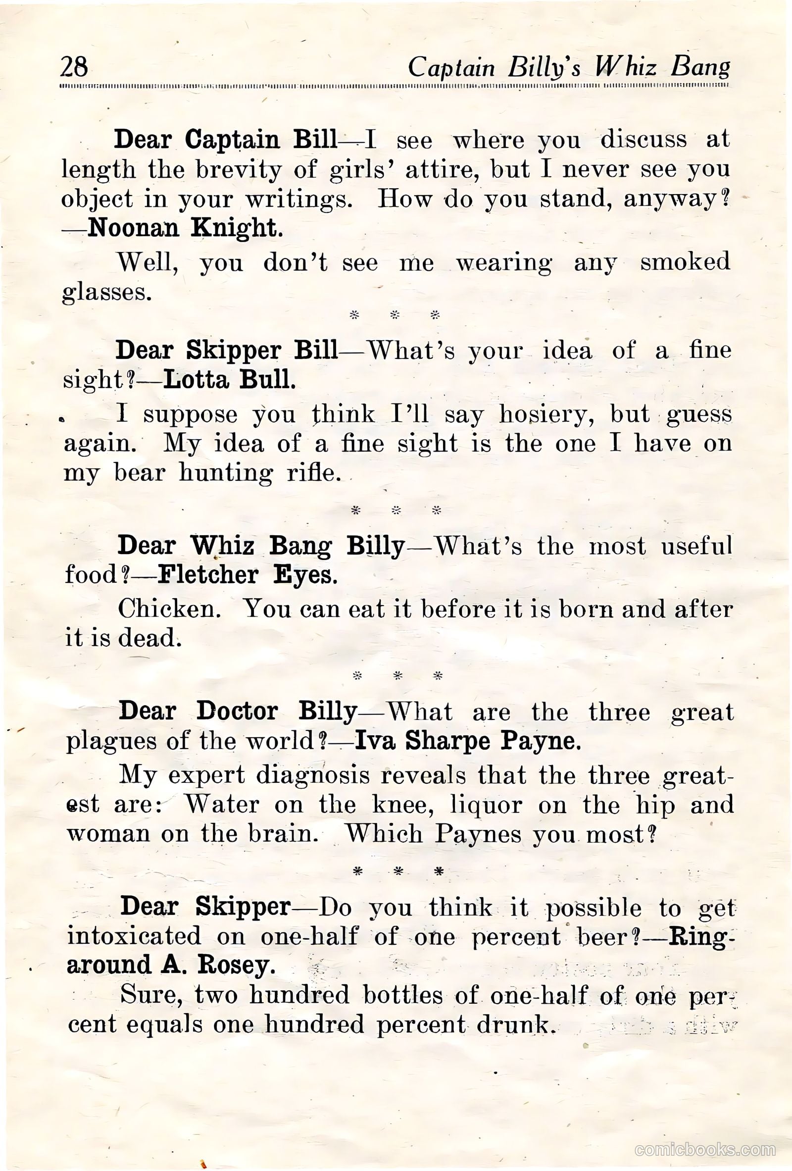 Captain Billy's Whiz Bang #18 — page 30 of 68
