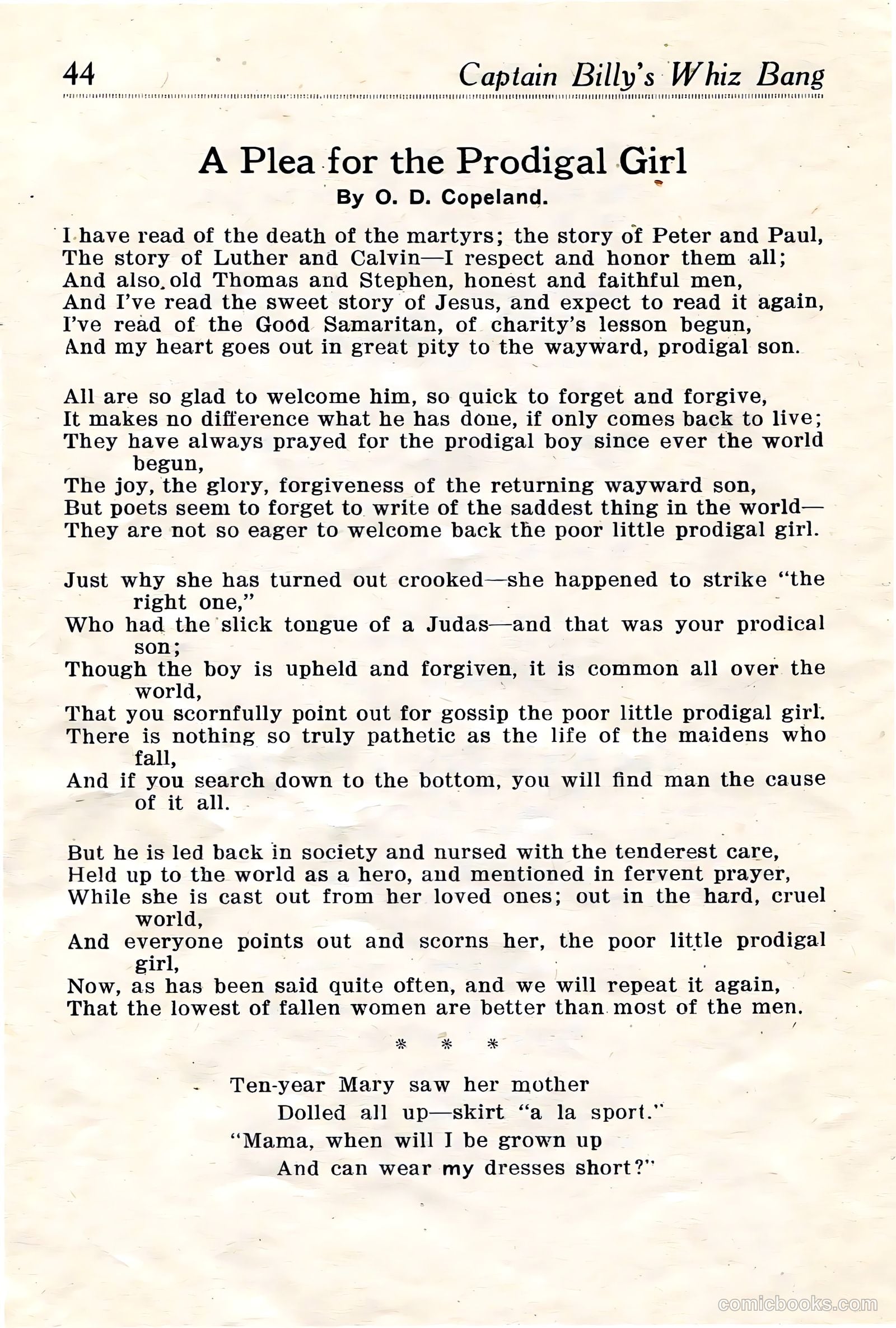 Captain Billy's Whiz Bang #18 — page 46 of 68