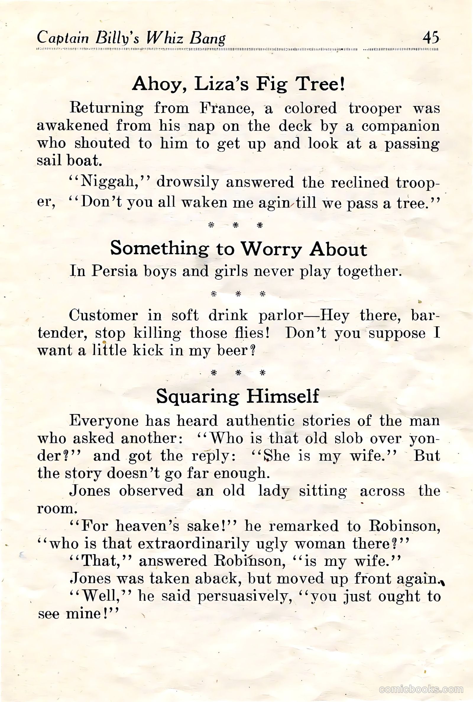 Captain Billy's Whiz Bang #18 — page 47 of 68