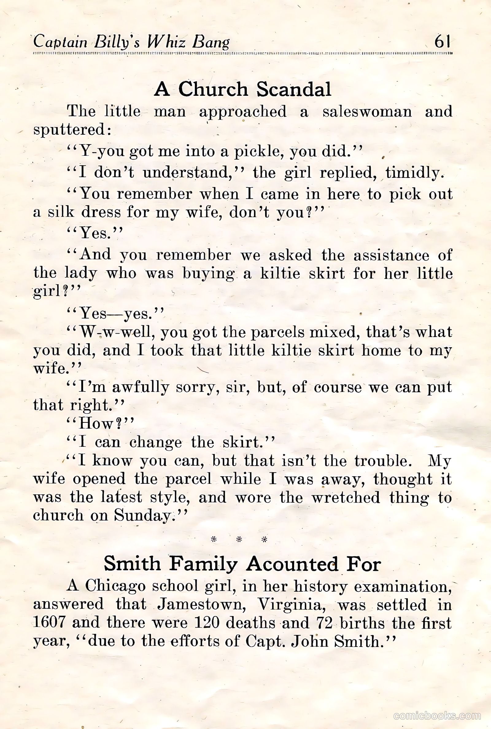 Captain Billy's Whiz Bang #18 — page 63 of 68