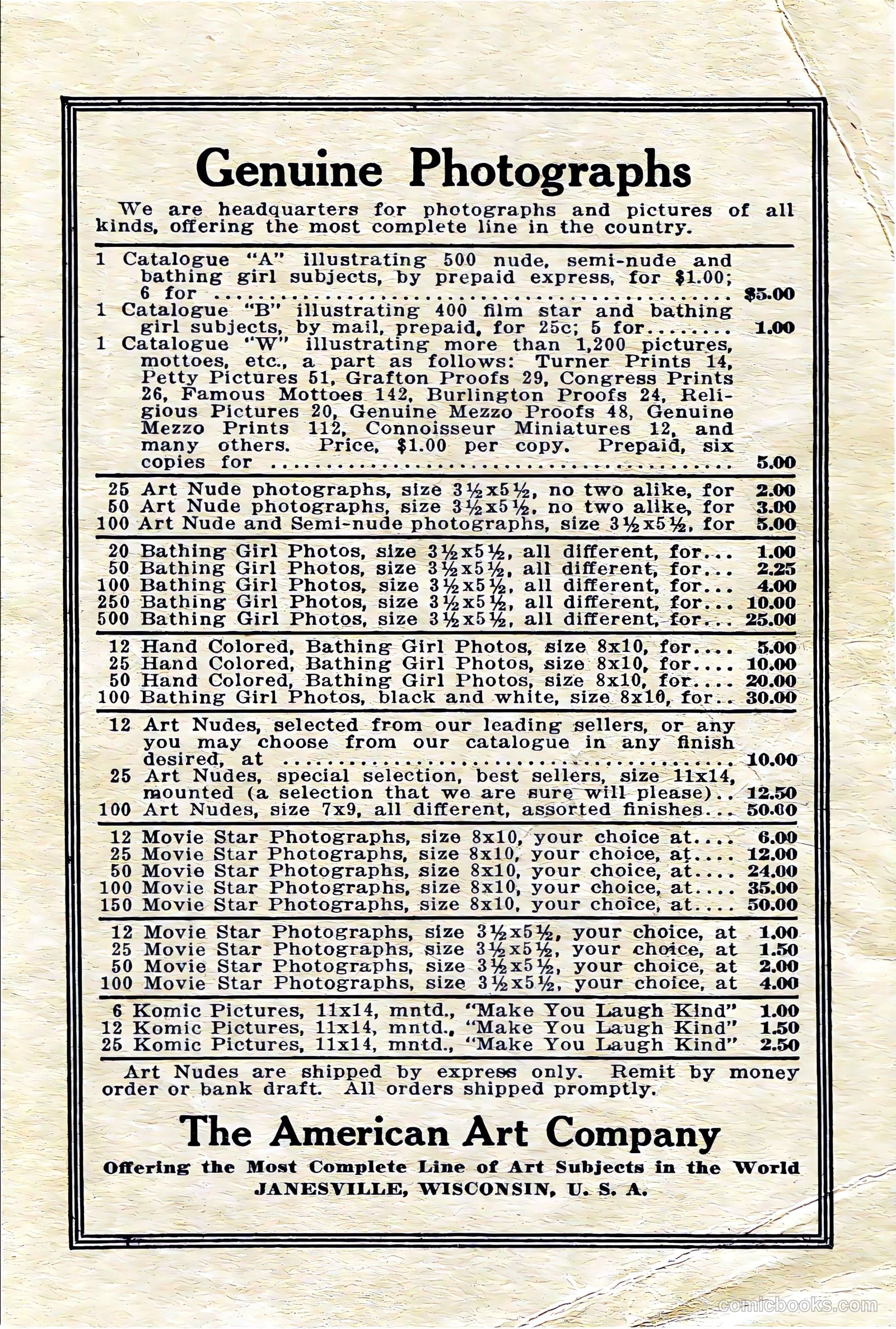 Captain Billy's Whiz Bang #18 — page 67 of 68
