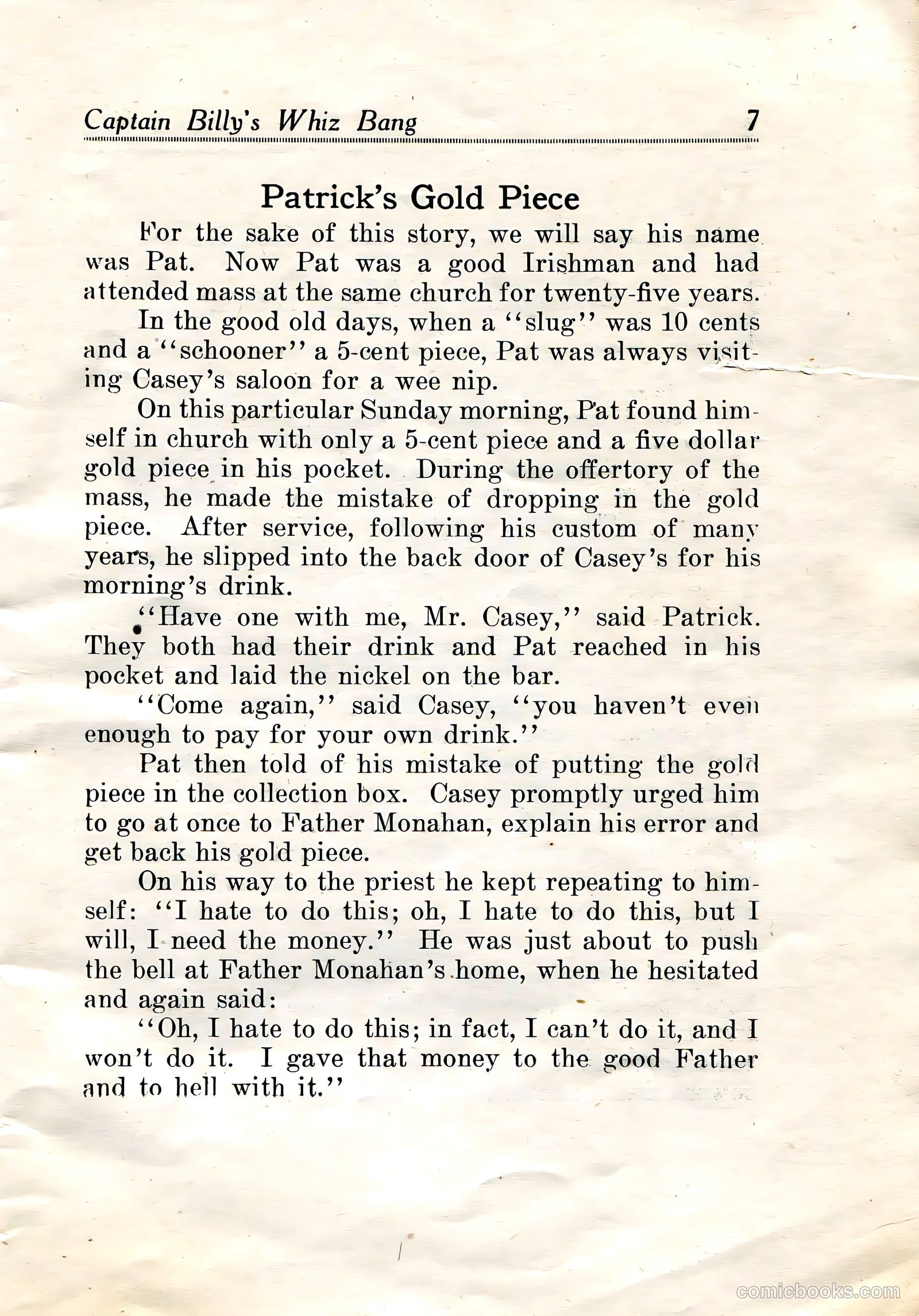 Captain Billy's Whiz Bang #19 — page 9 of 68