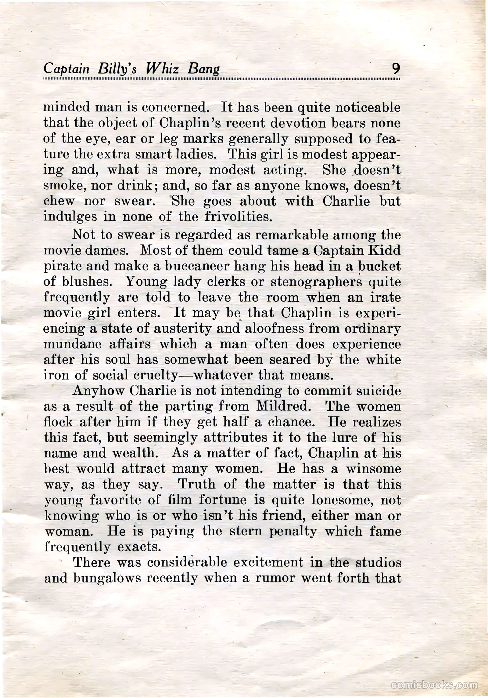 Captain Billy's Whiz Bang #19 — page 11 of 68