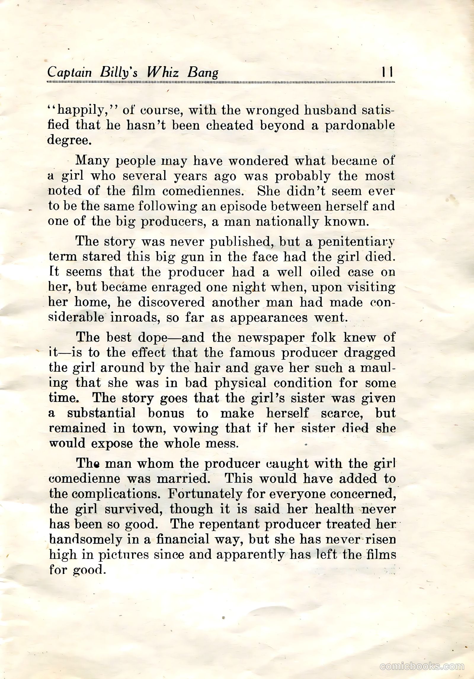 Captain Billy's Whiz Bang #19 — page 13 of 68