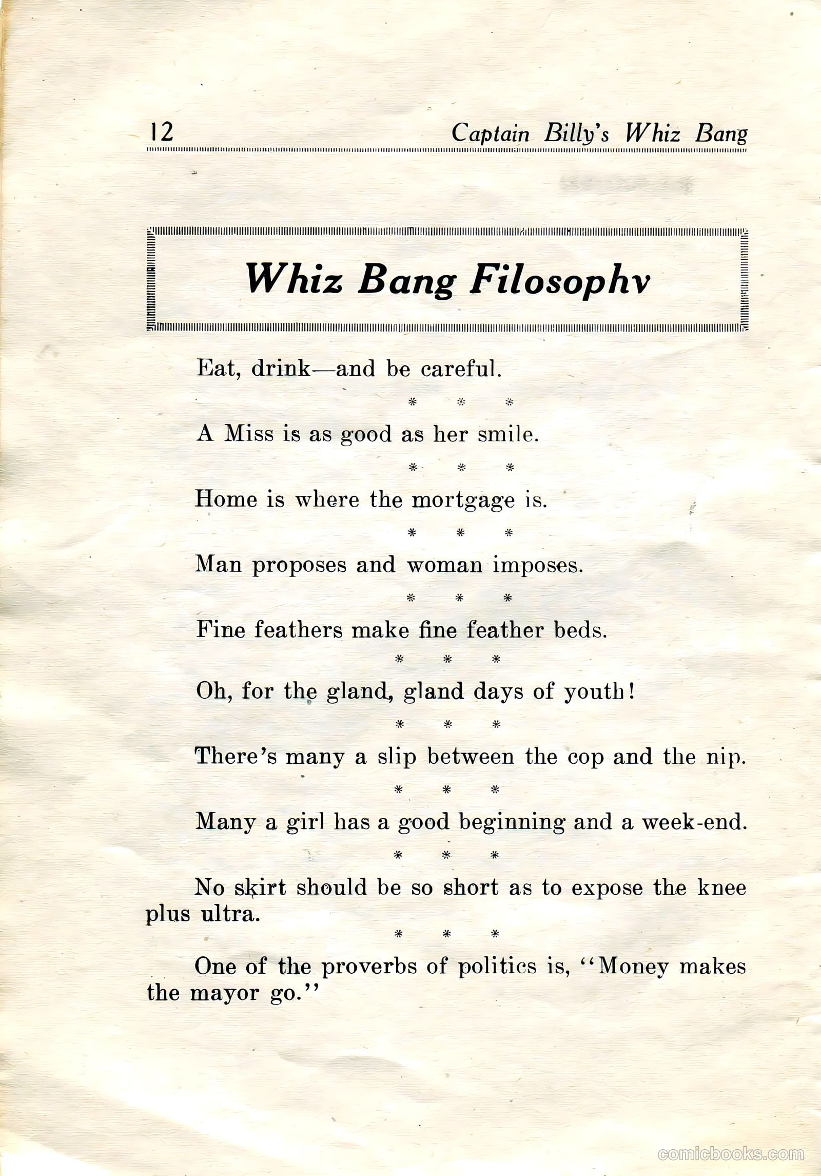Captain Billy's Whiz Bang #19 — page 14 of 68