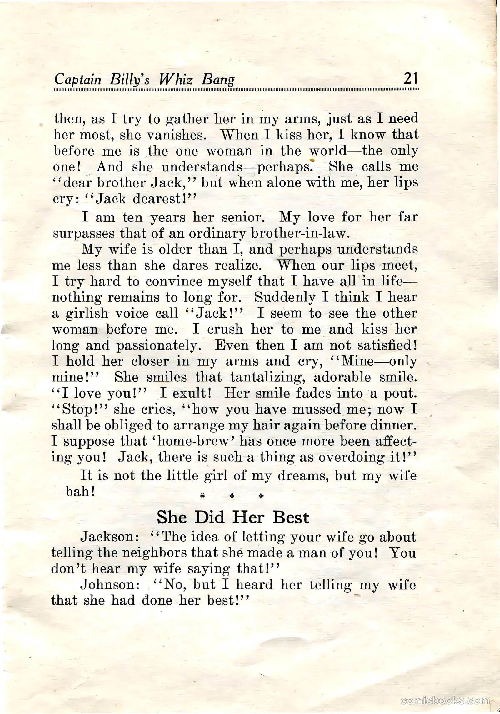 Captain Billy's Whiz Bang #19 — page 23 of 68