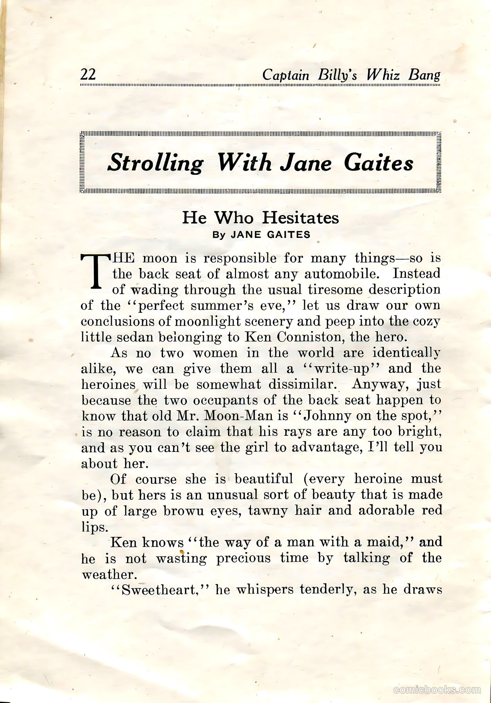 Captain Billy's Whiz Bang #19 — page 24 of 68
