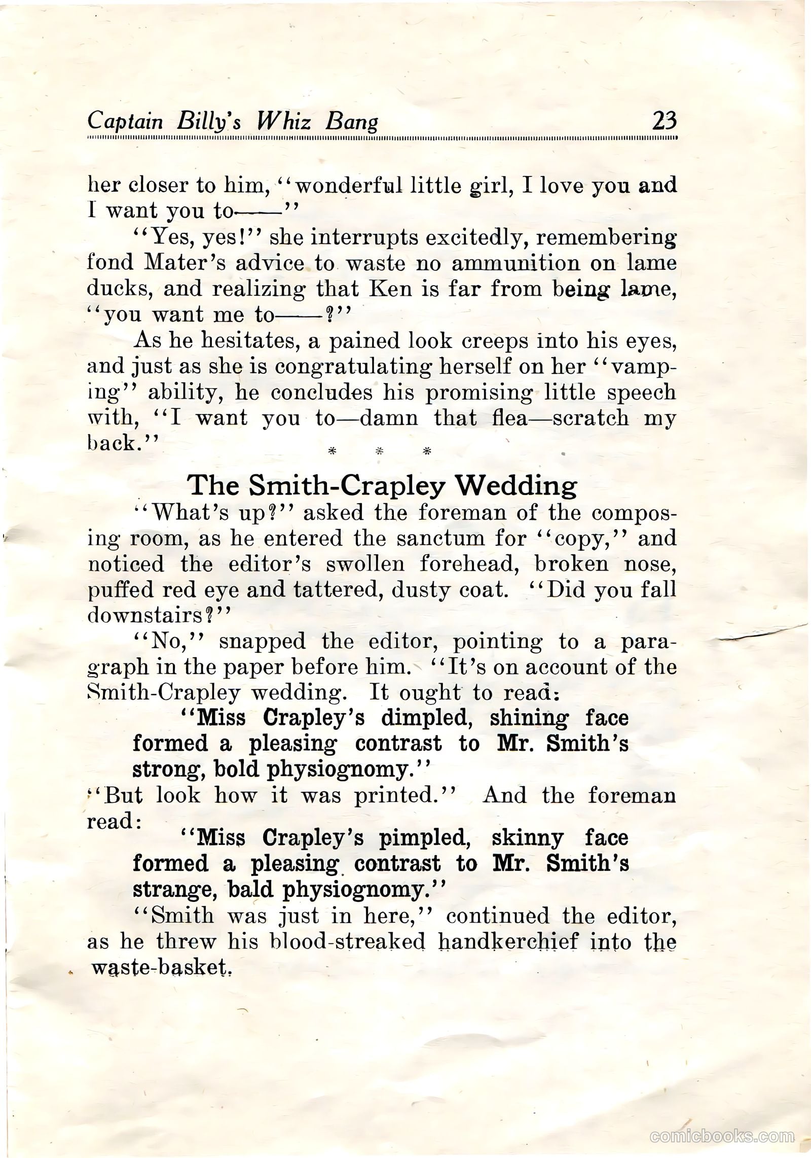 Captain Billy's Whiz Bang #19 — page 25 of 68
