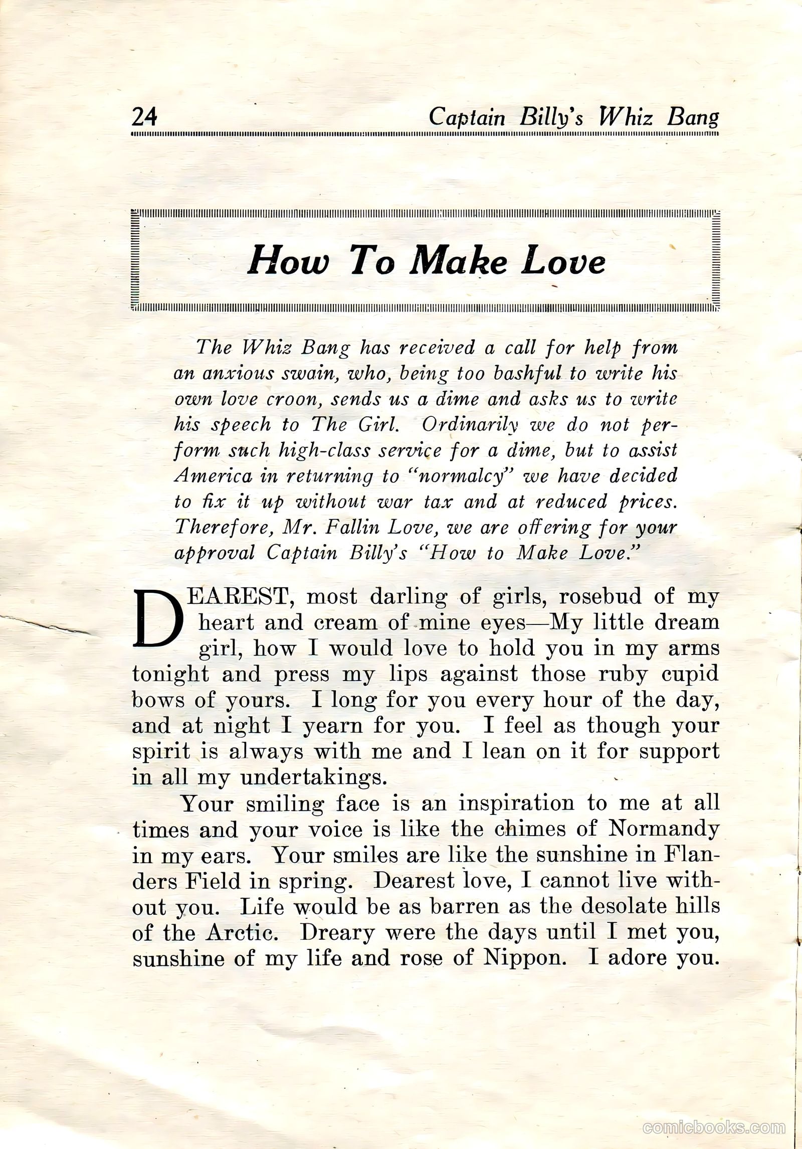 Captain Billy's Whiz Bang #19 — page 26 of 68
