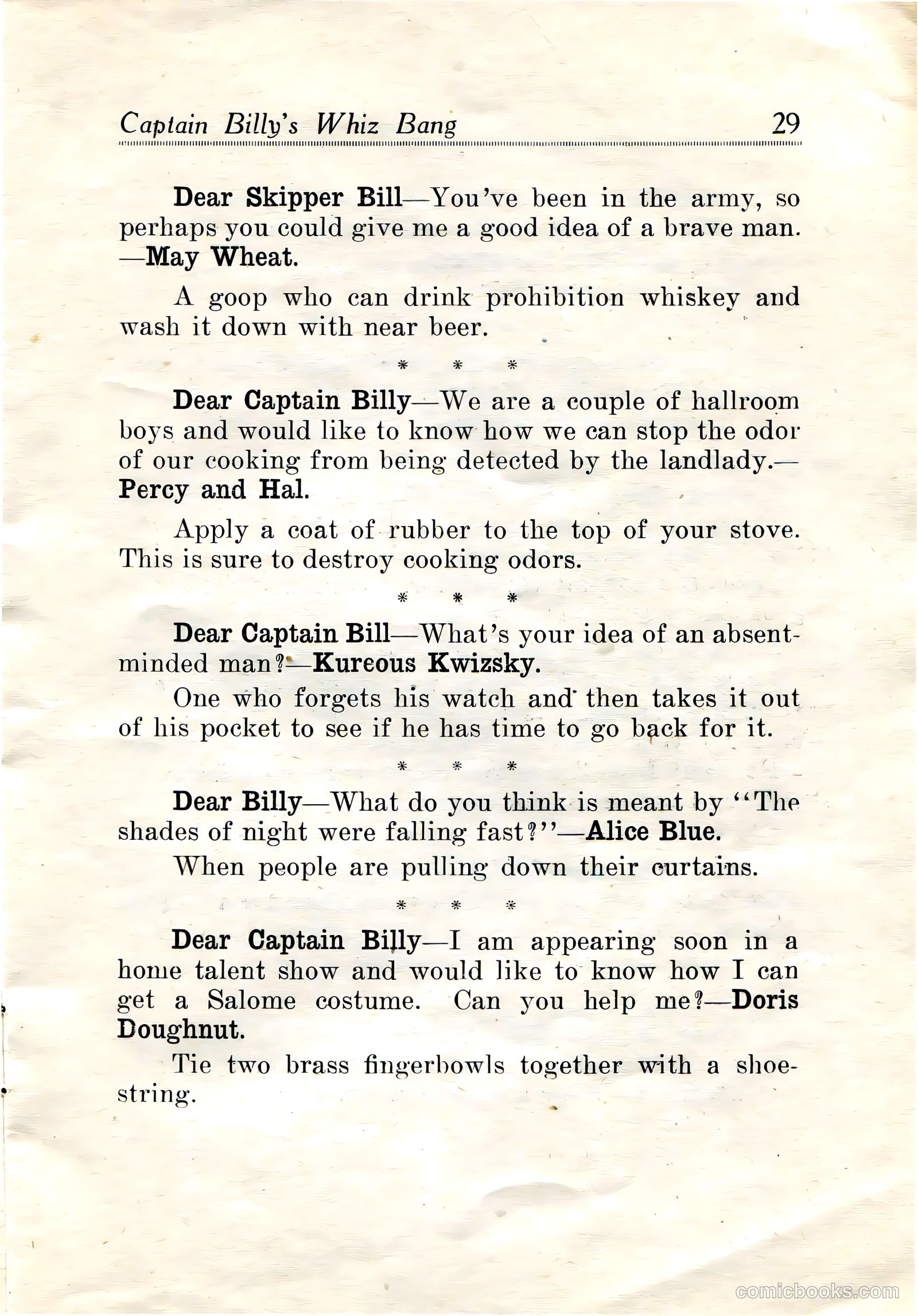 Captain Billy's Whiz Bang #19 — page 31 of 68