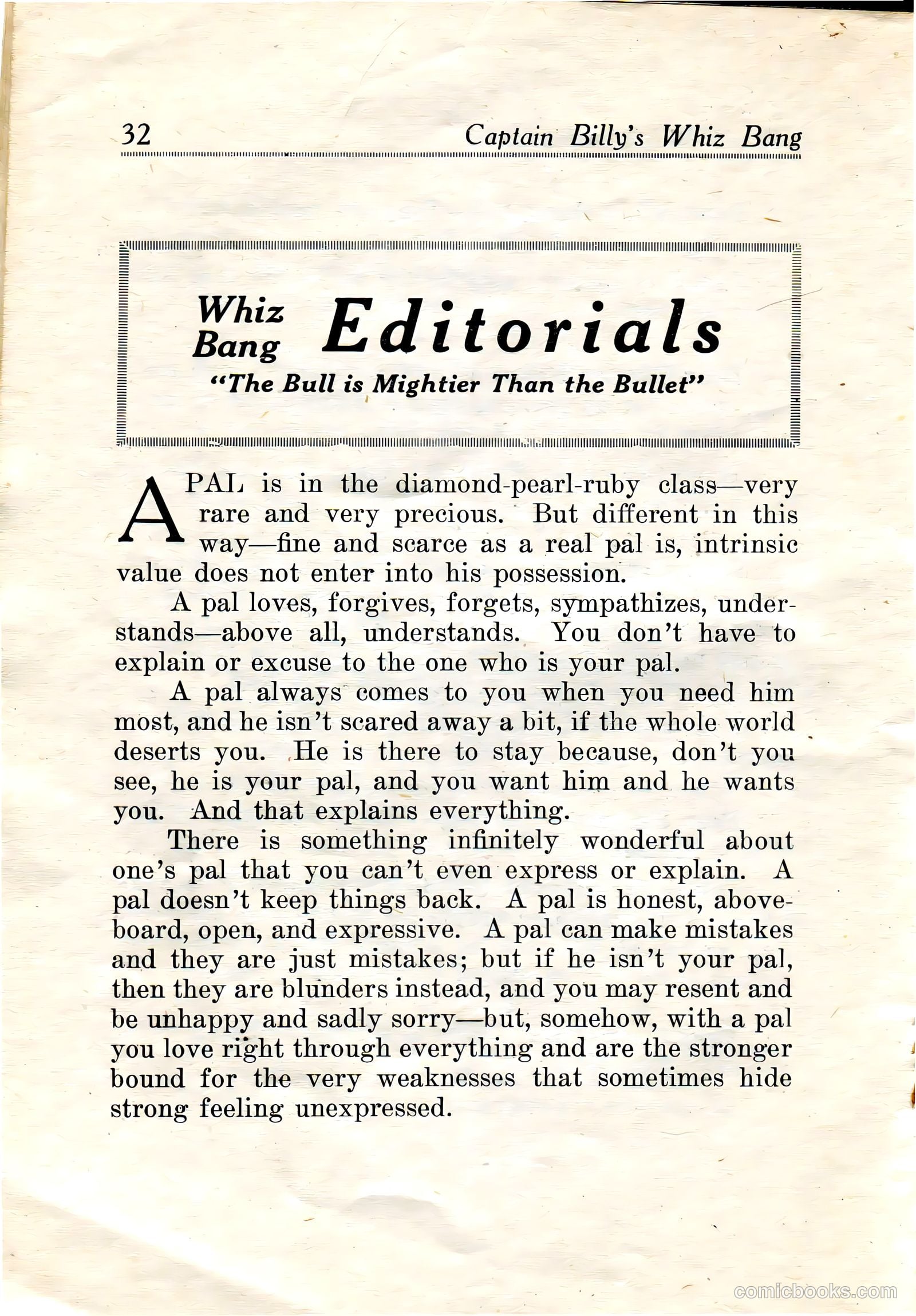 Captain Billy's Whiz Bang #19 — page 34 of 68