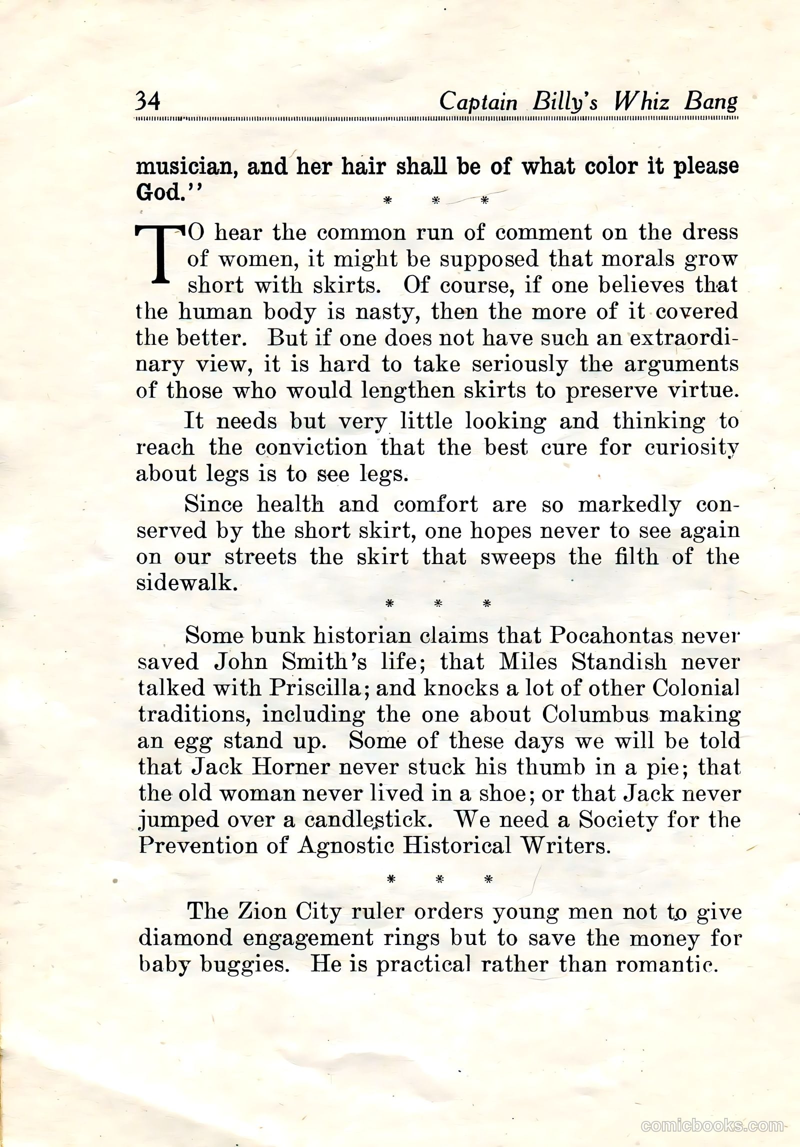 Captain Billy's Whiz Bang #19 — page 36 of 68