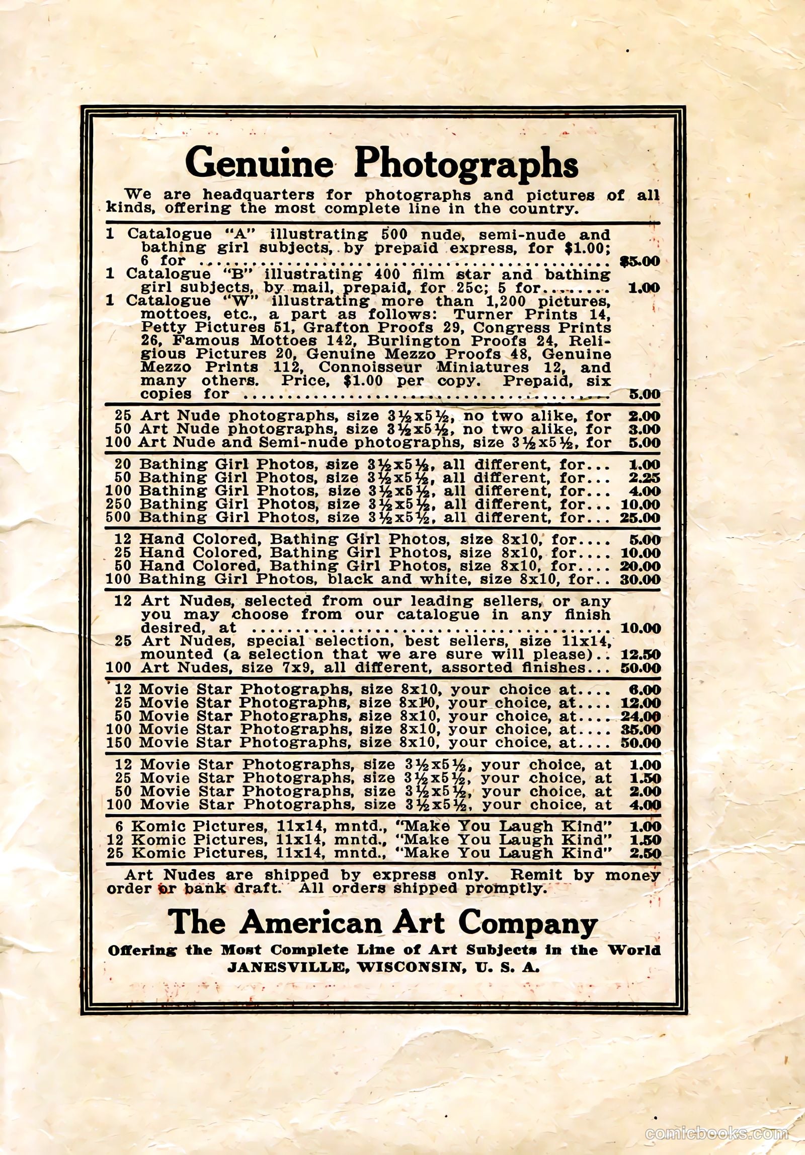 Captain Billy's Whiz Bang #19 — page 67 of 68