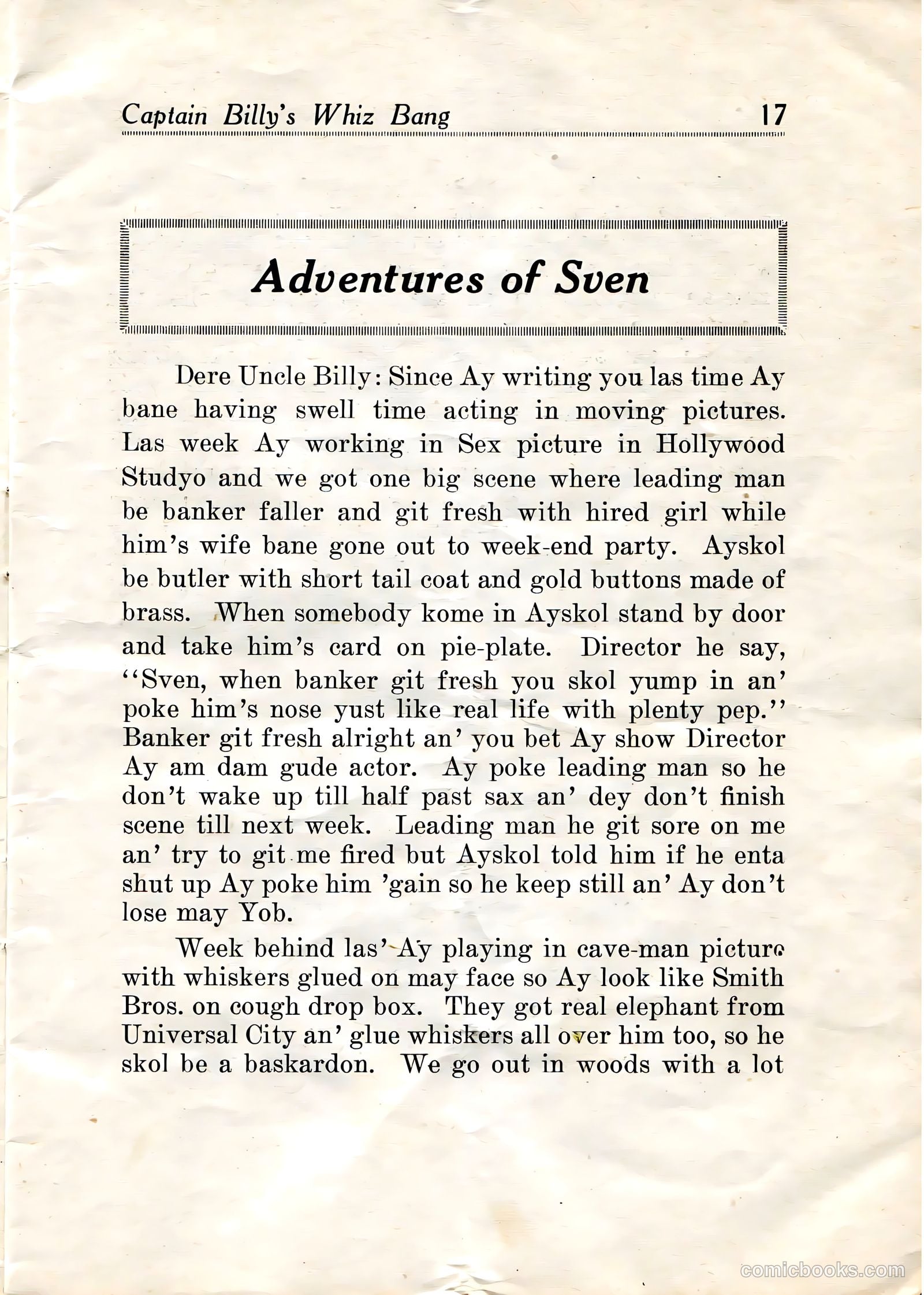 Captain Billy's Whiz Bang #20 — page 19 of 68