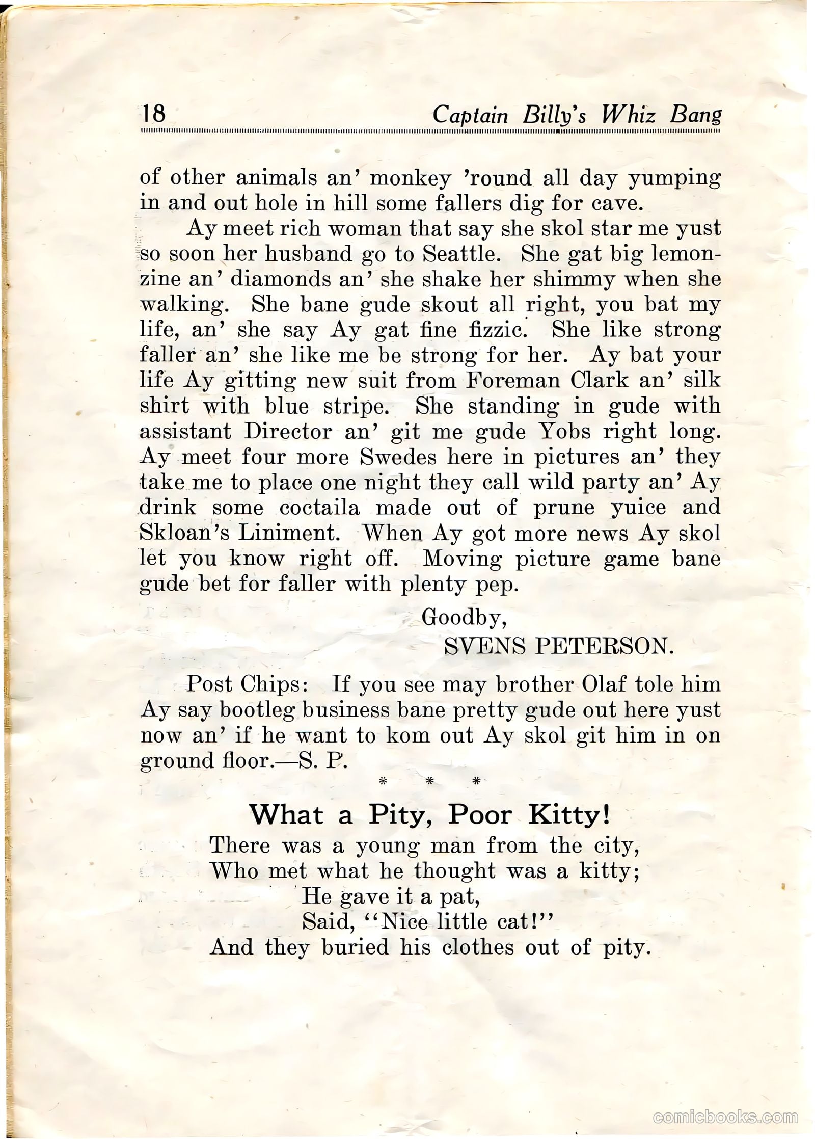 Captain Billy's Whiz Bang #20 — page 20 of 68