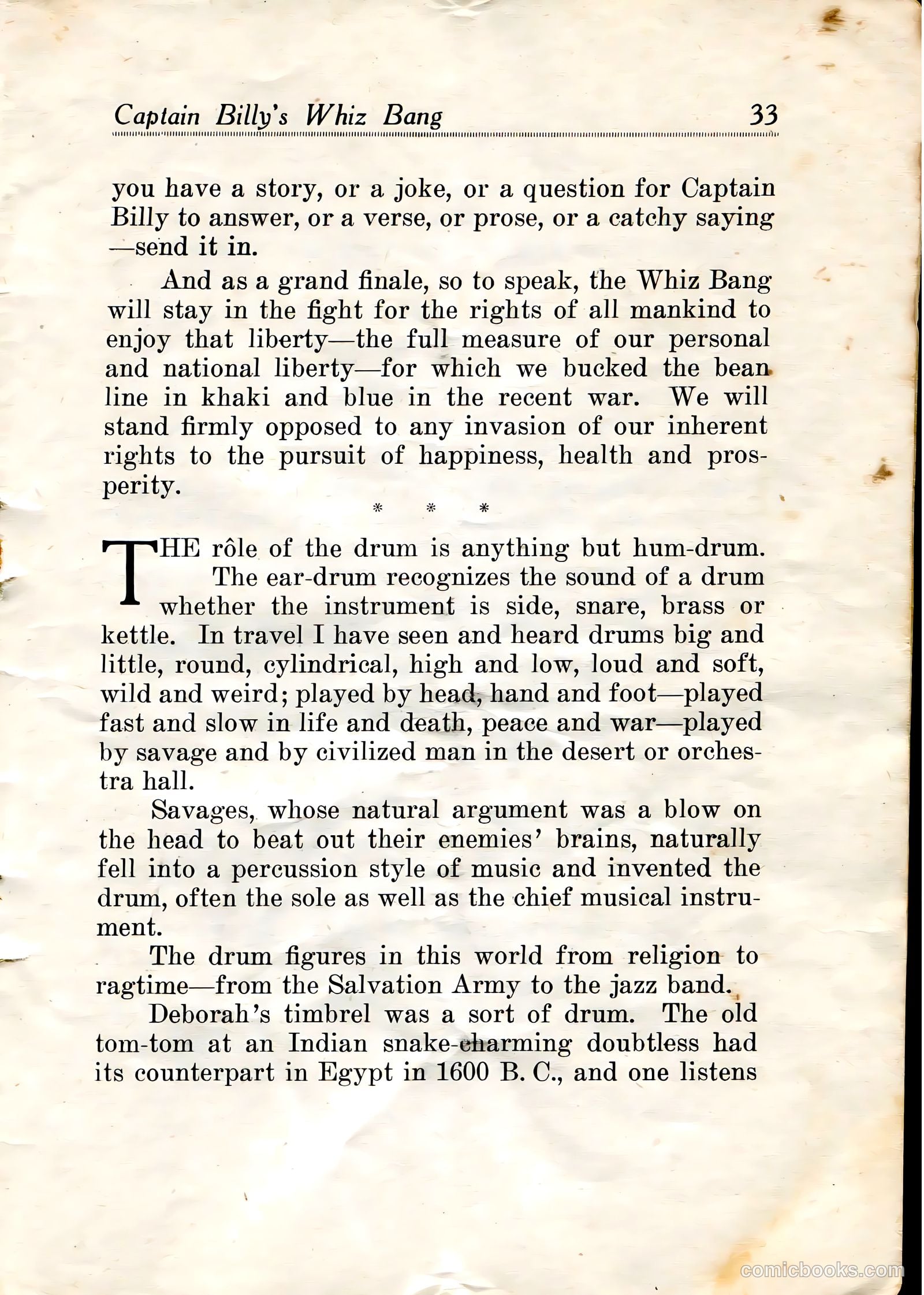 Captain Billy's Whiz Bang #20 — page 35 of 68