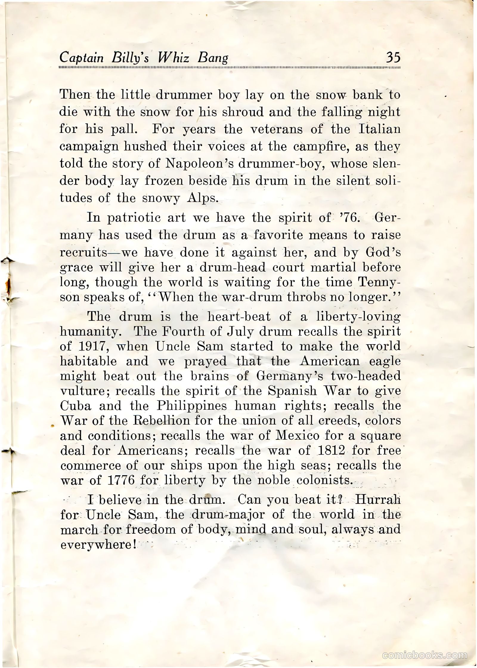 Captain Billy's Whiz Bang #20 — page 37 of 68