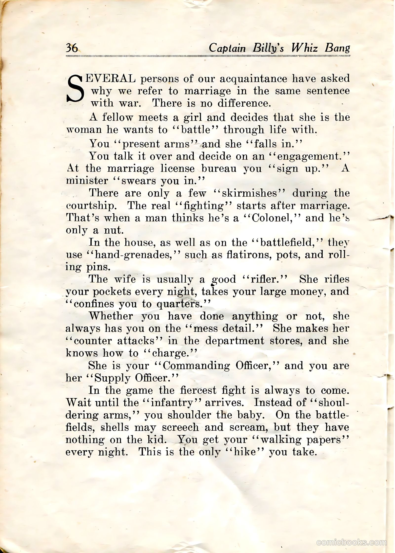 Captain Billy's Whiz Bang #20 — page 38 of 68