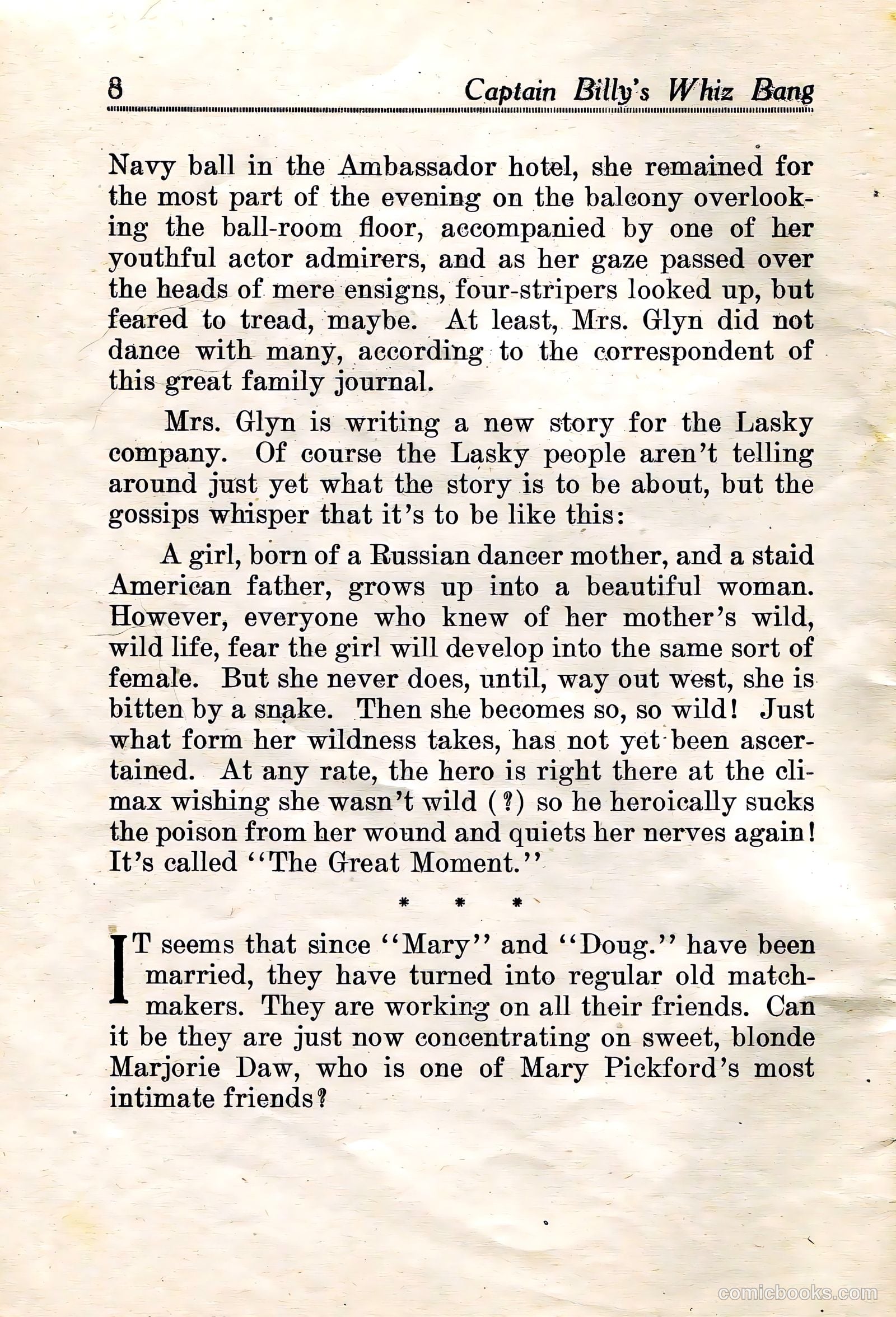 Captain Billy's Whiz Bang #21 — page 9 of 67