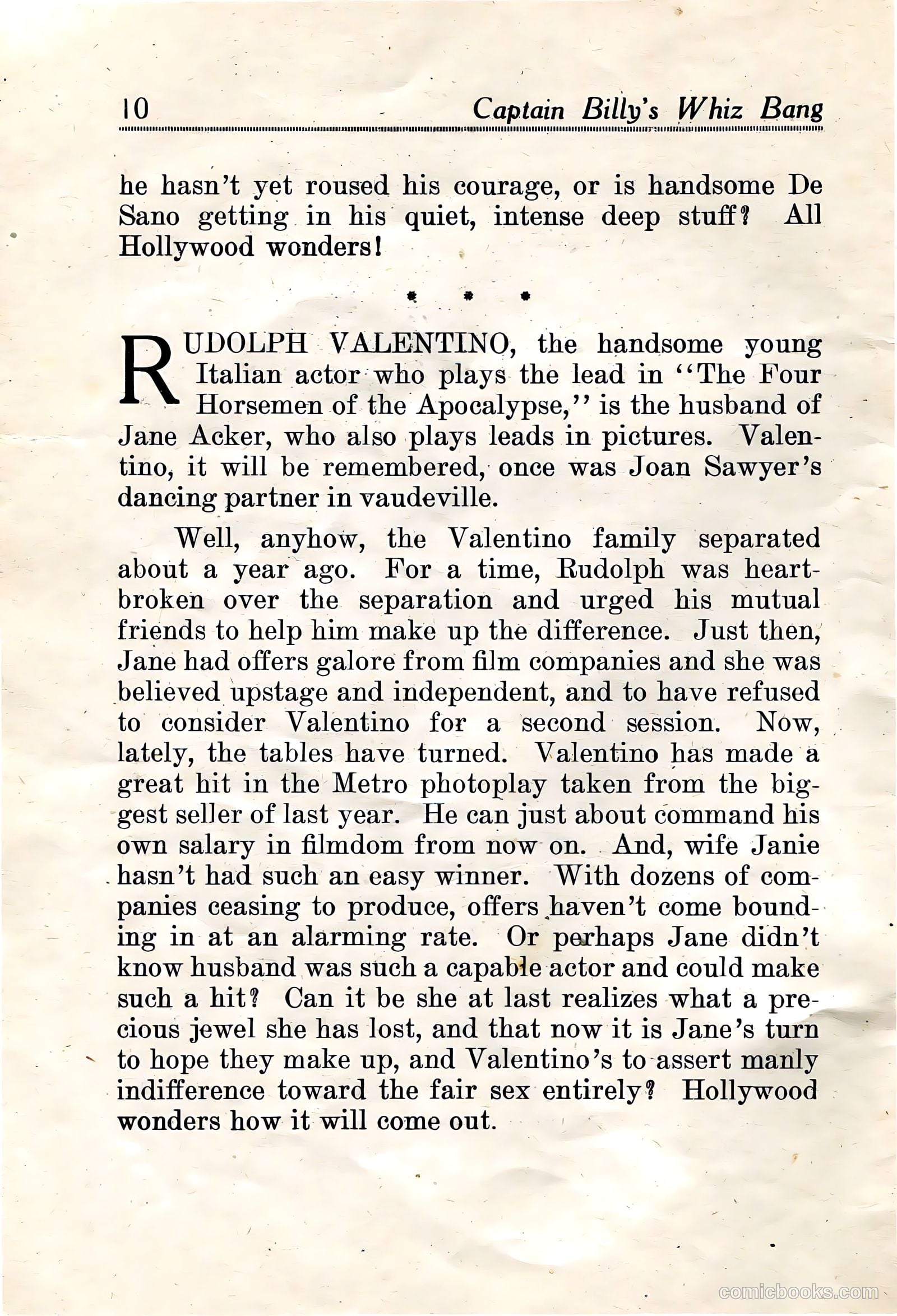 Captain Billy's Whiz Bang #21 — page 11 of 67