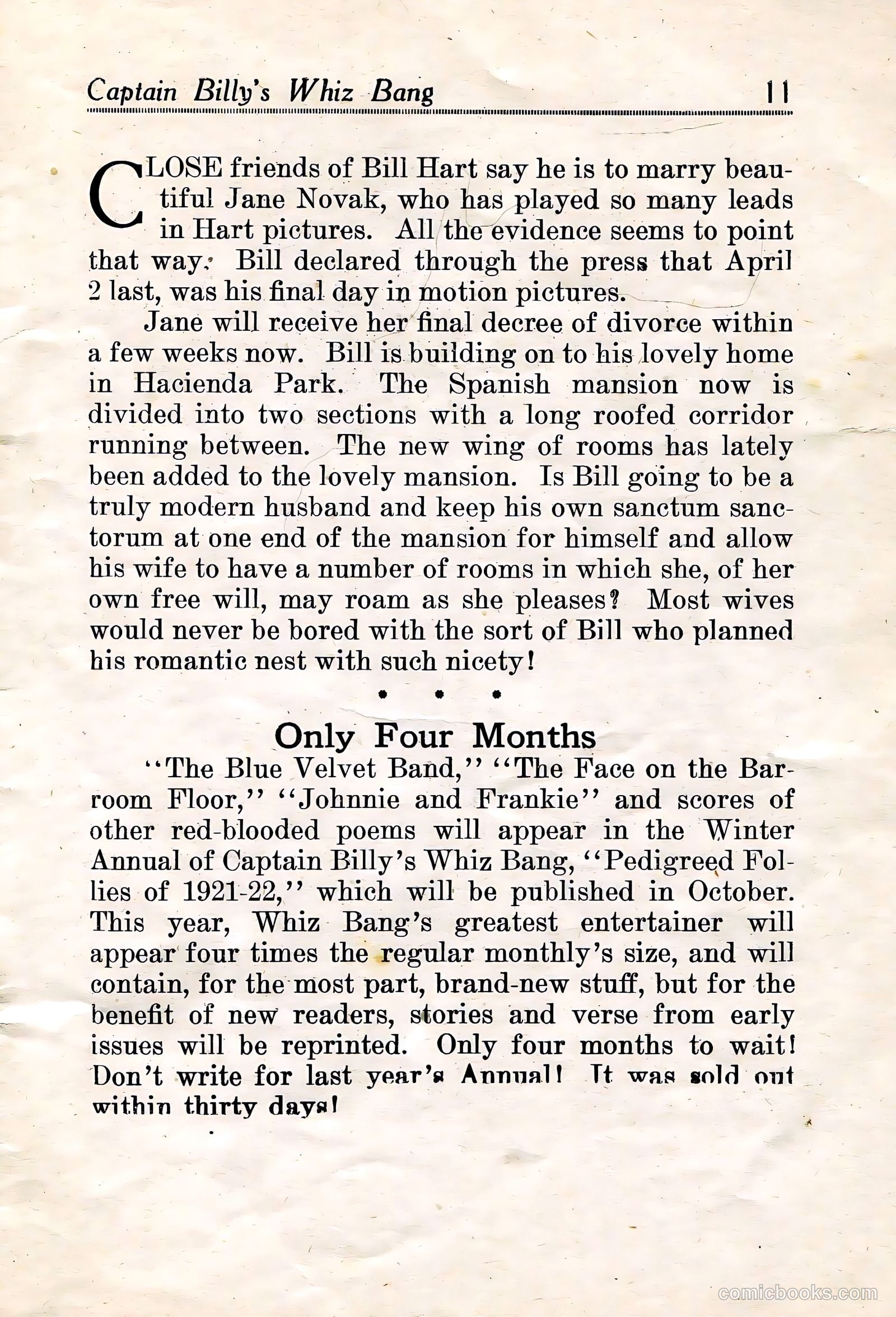 Captain Billy's Whiz Bang #21 — page 12 of 67