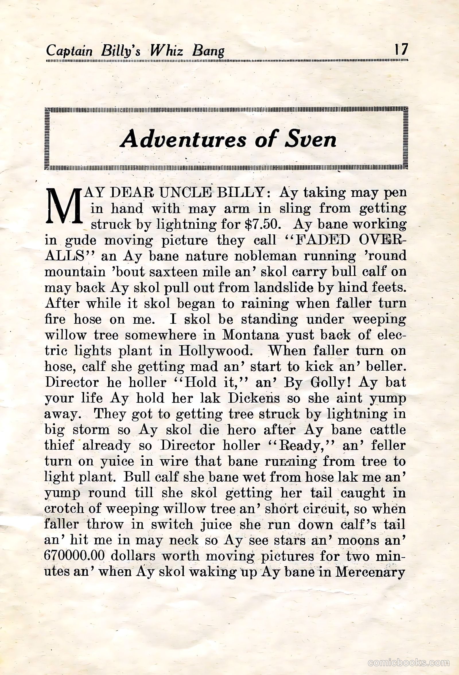 Captain Billy's Whiz Bang #21 — page 18 of 67