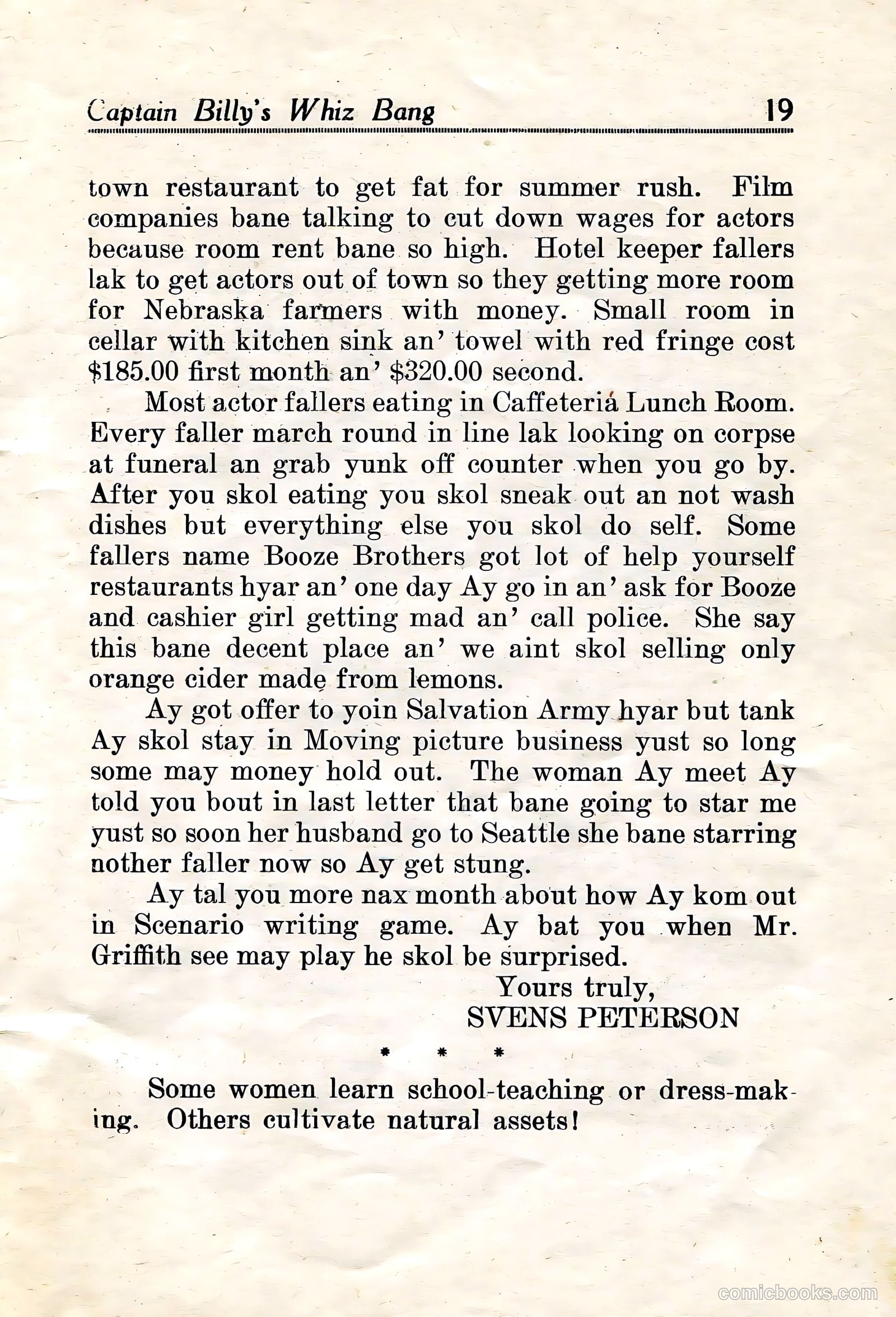 Captain Billy's Whiz Bang #21 — page 20 of 67