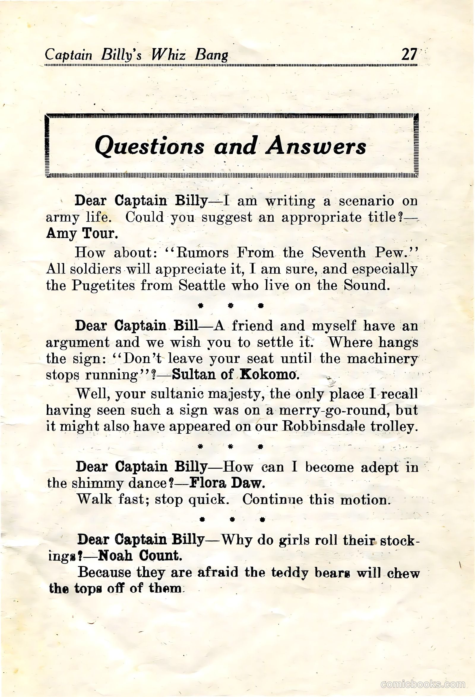 Captain Billy's Whiz Bang #21 — page 28 of 67