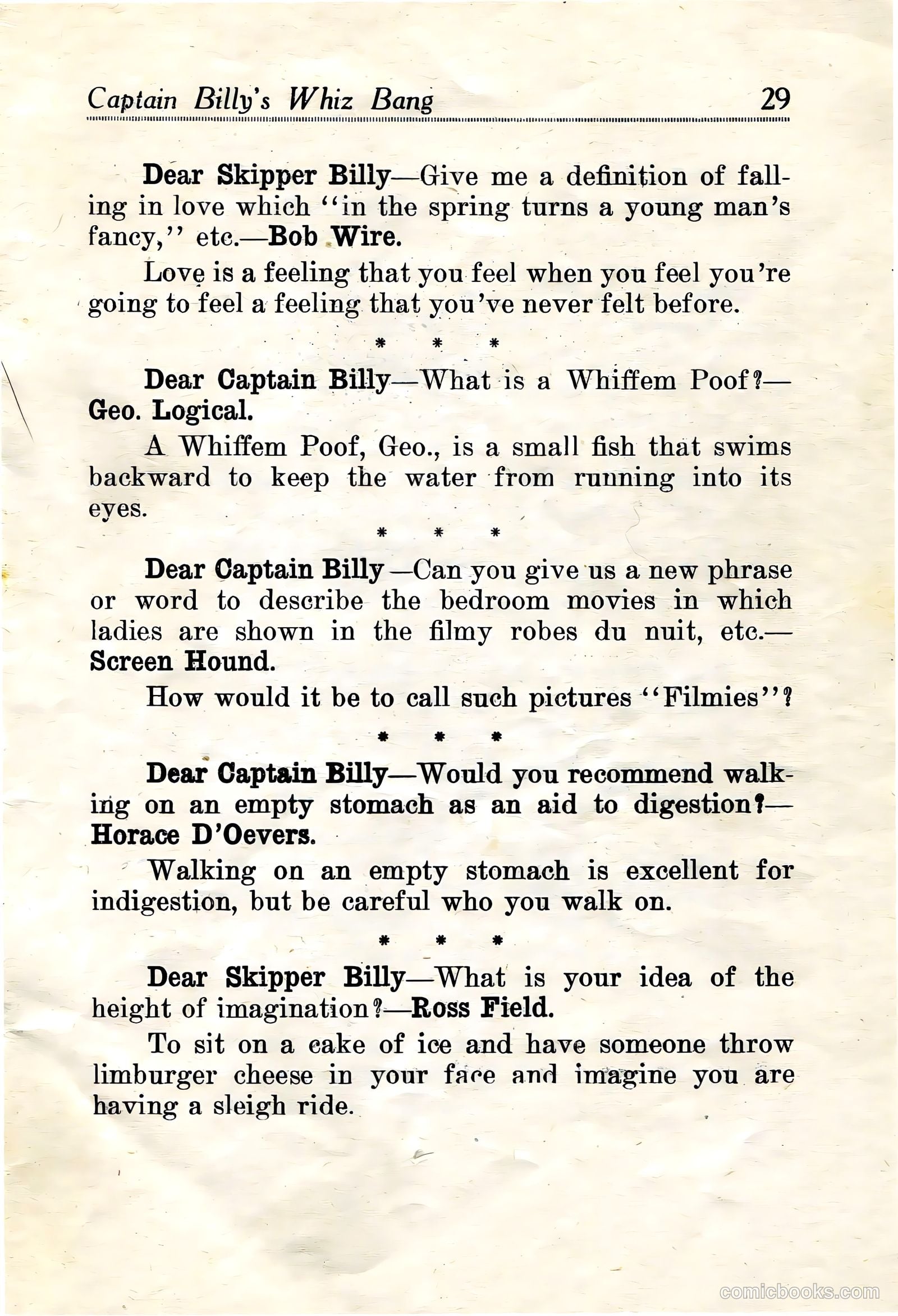 Captain Billy's Whiz Bang #21 — page 30 of 67