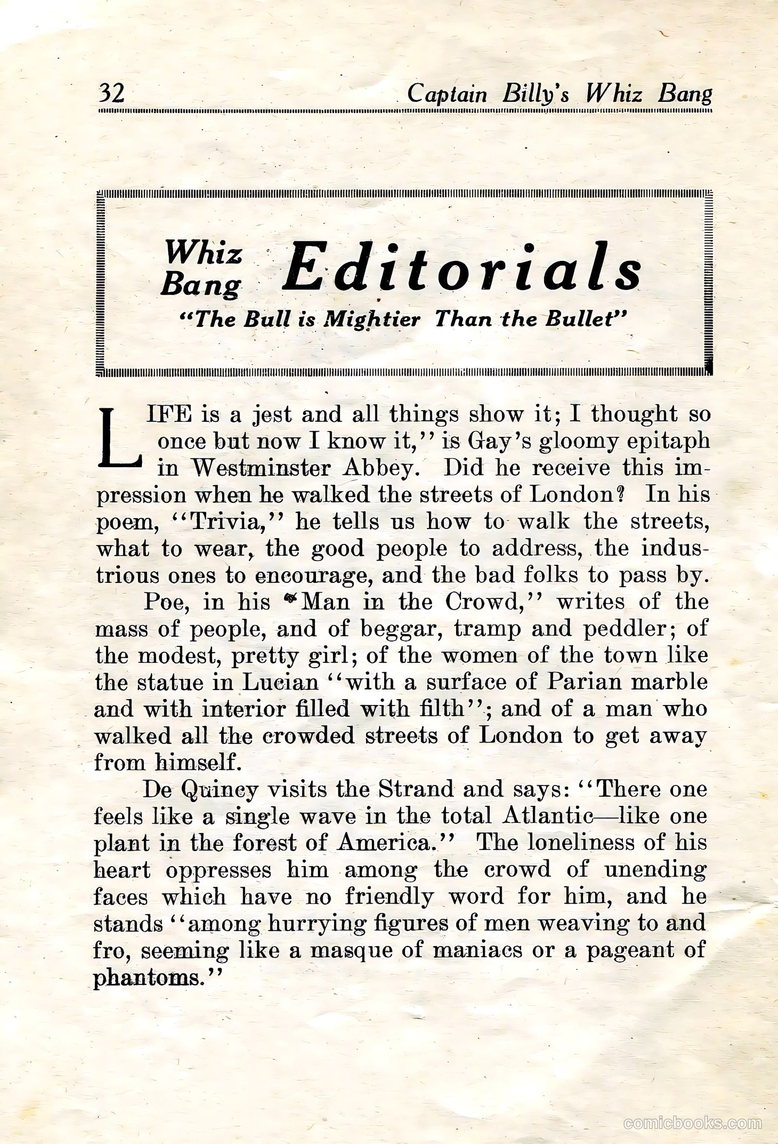 Captain Billy's Whiz Bang #21 — page 33 of 67