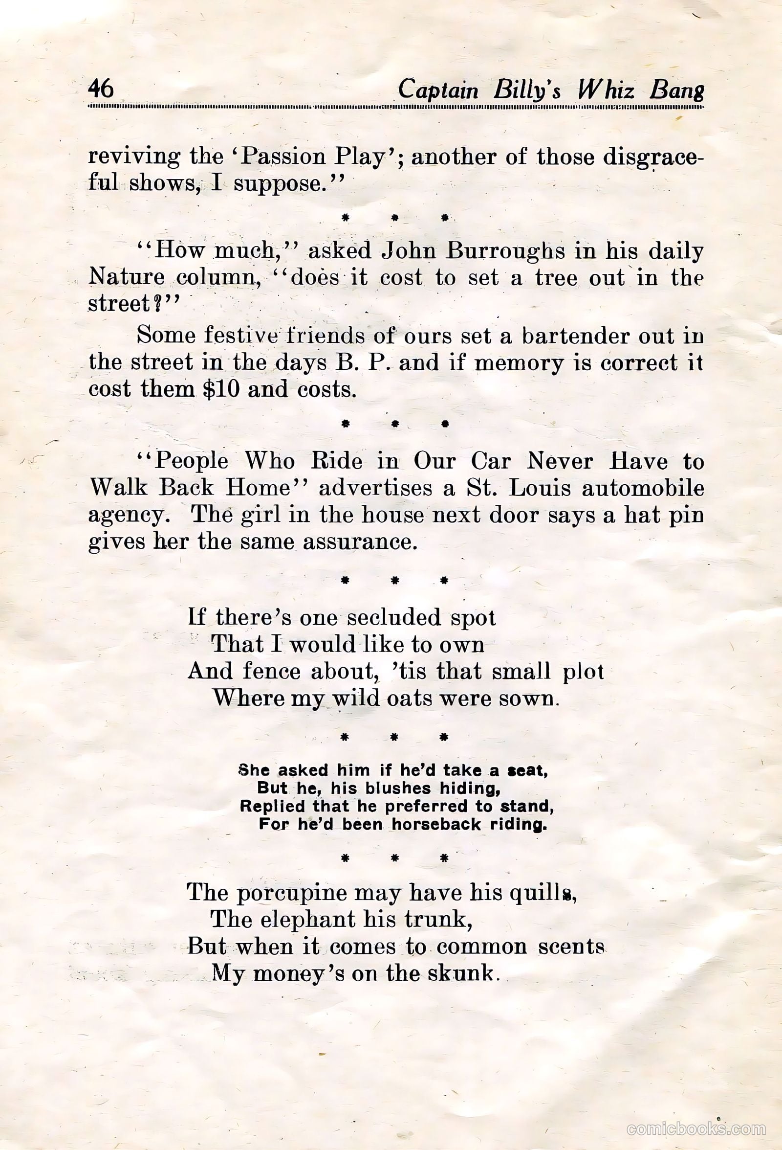 Captain Billy's Whiz Bang #21 — page 47 of 67