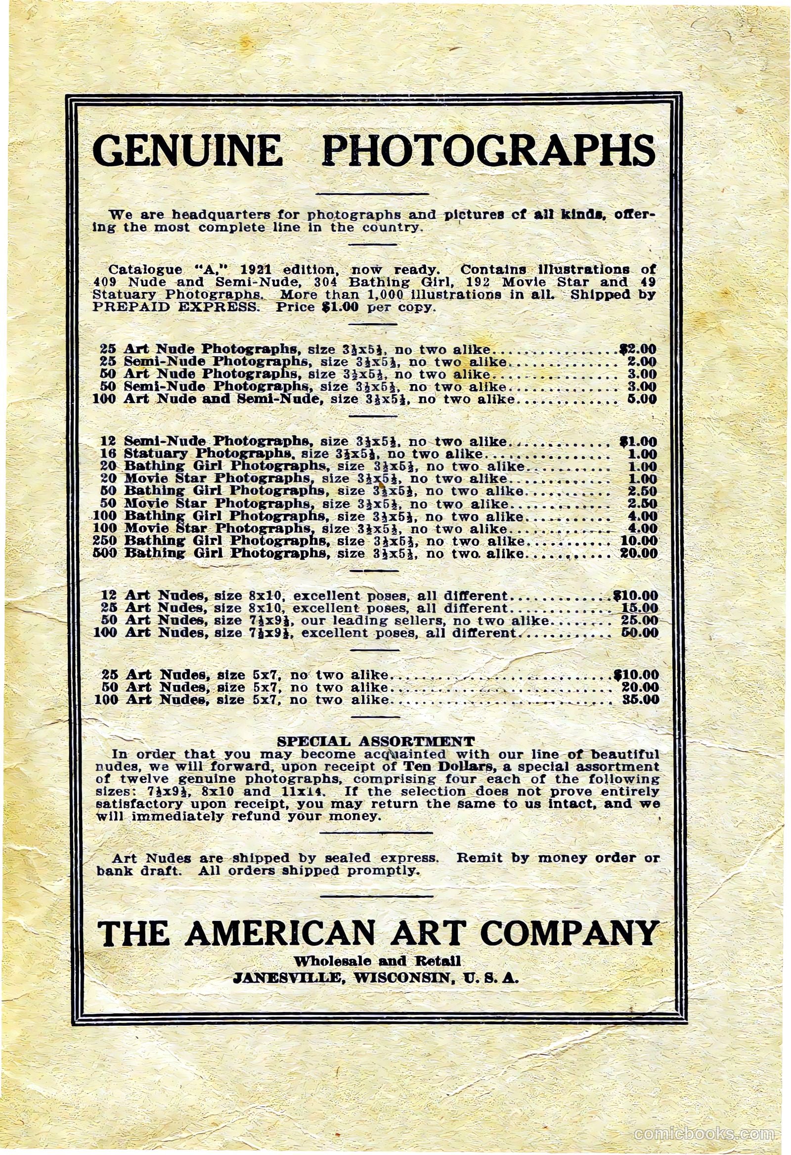 Captain Billy's Whiz Bang #21 — page 66 of 67