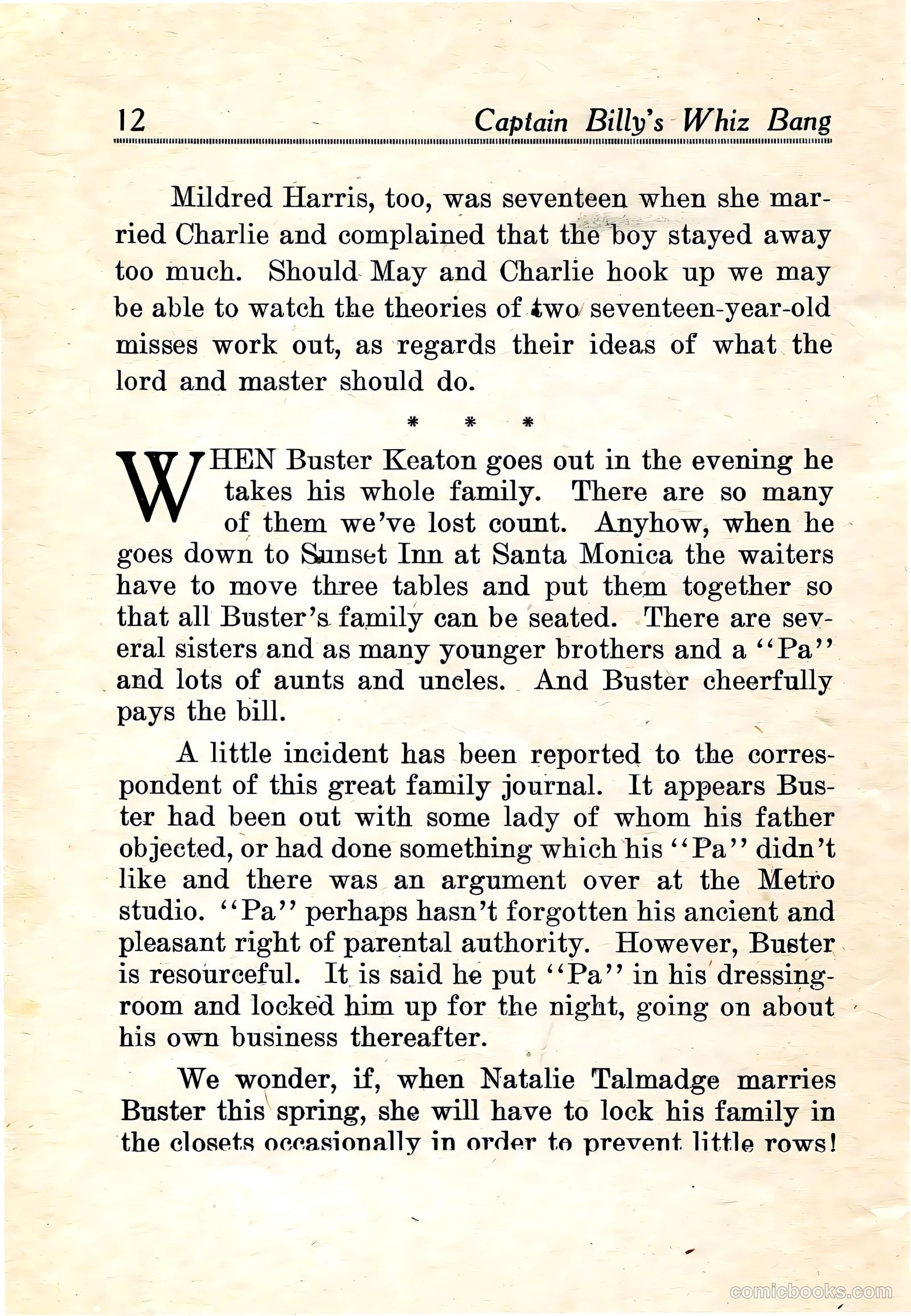 Captain Billy's Whiz Bang #22 — page 14 of 68
